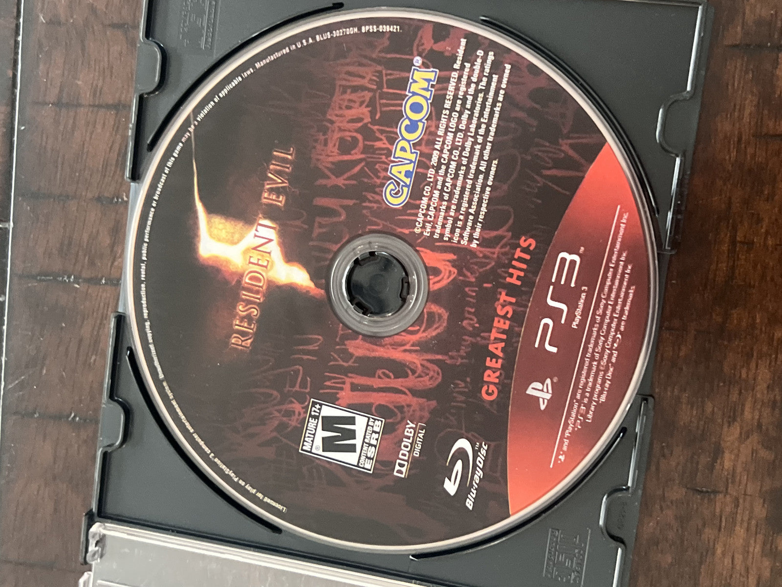 Resident Evil 5: Greatest Hits (Sony Playstation 3 PS3, 2009) DISC ONLY