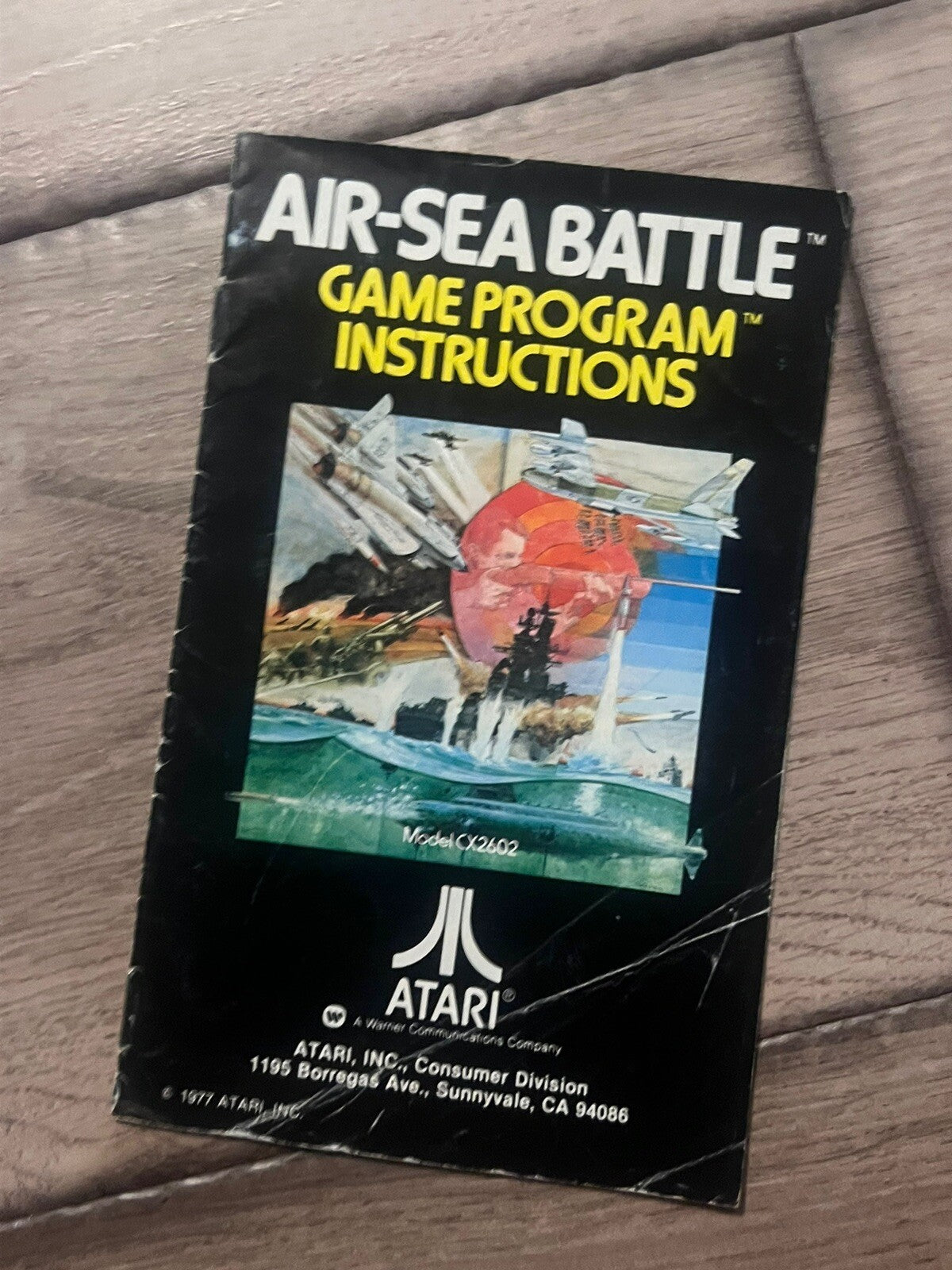 Air-Sea Battle (Atari 2600, 1977) MANUAL ONLY