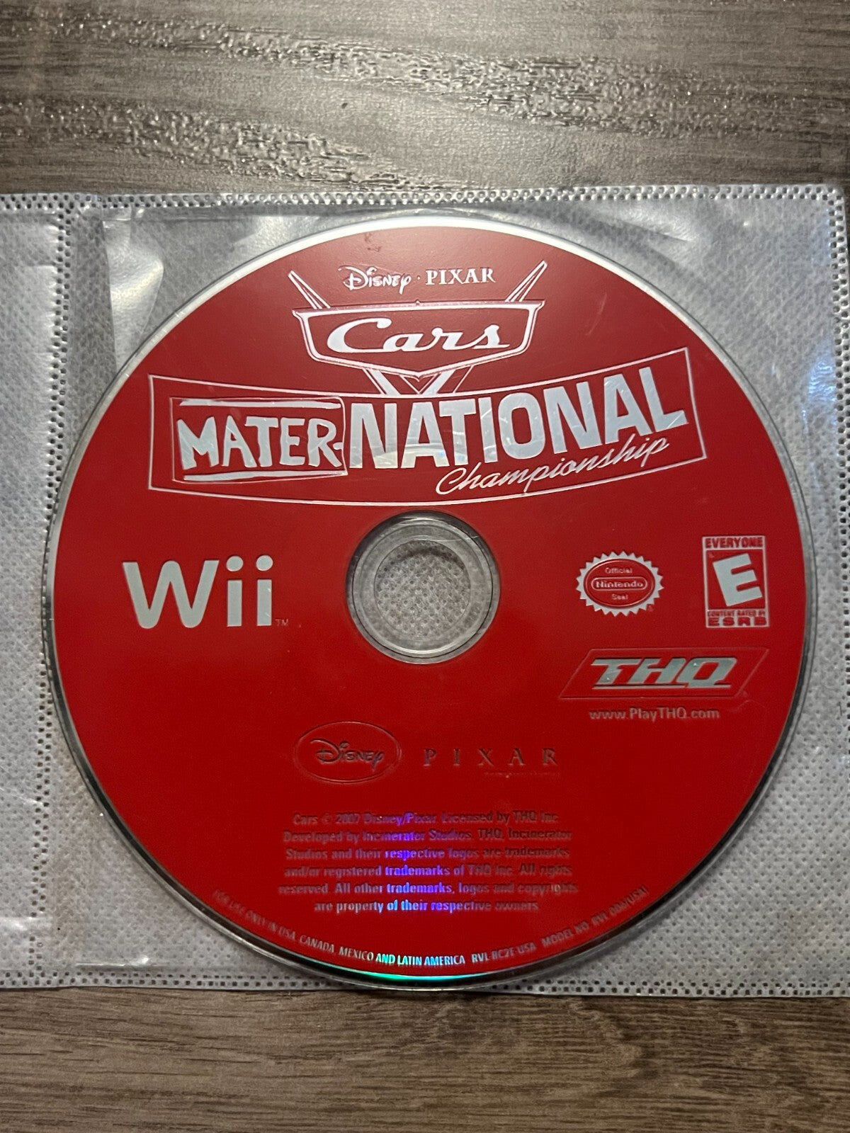 Cars: Mater-National Championship (Nintendo Wii, 2007) DISC ONLY