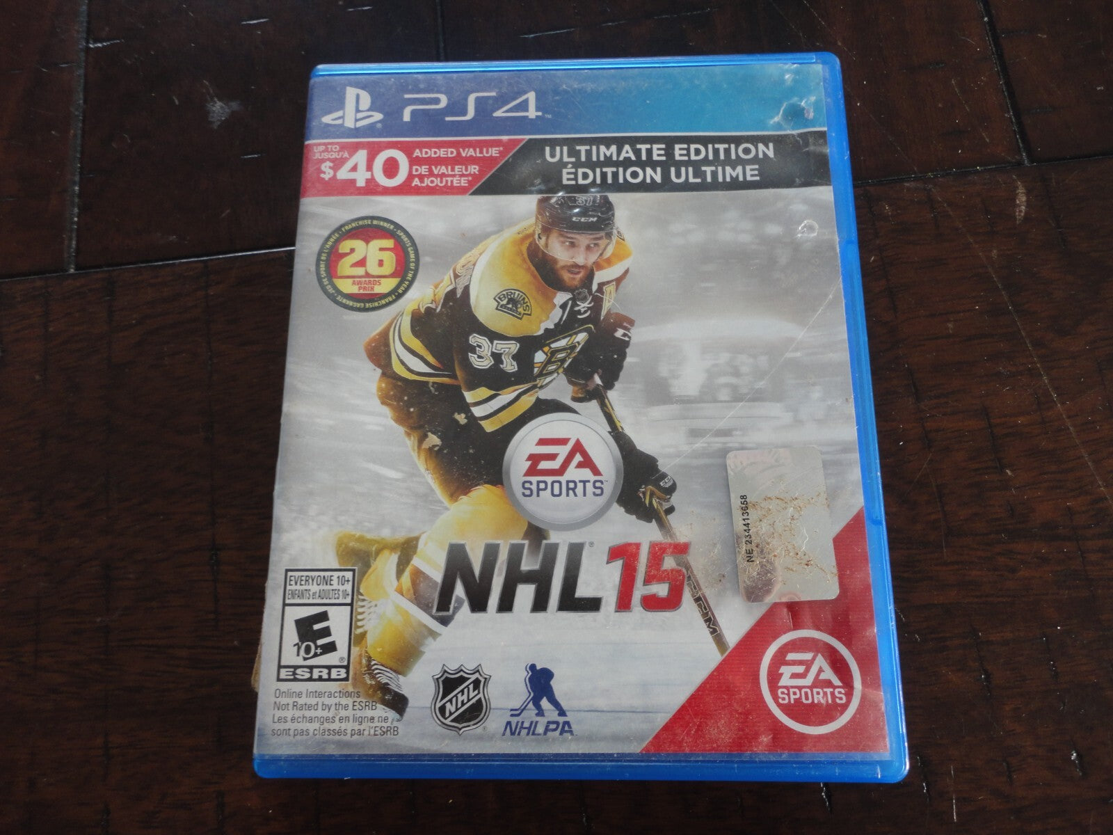 NHL 15 Ultimate Edition (Sony PlayStation 4, 2014) NO MANUAL
