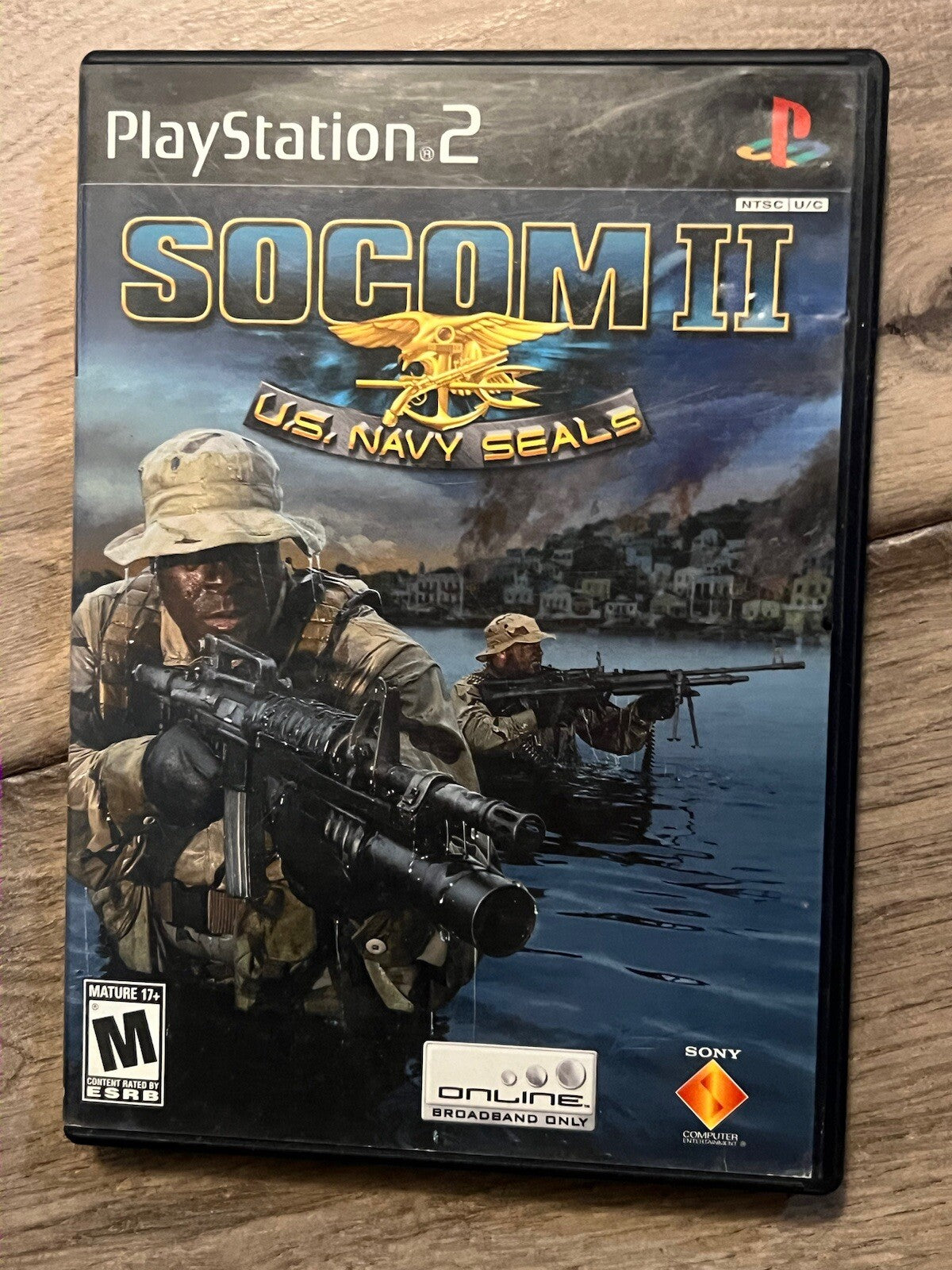 SOCOM II: U.S. Navy SEALs (Sony PlayStation 2, 2003) DISC+CASE ONLY