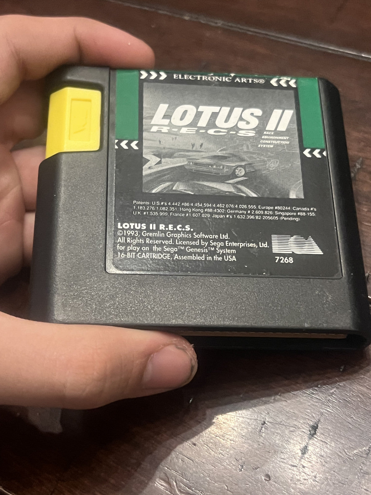 Lotus II (Sega Genesis, 1993) CART ONLY