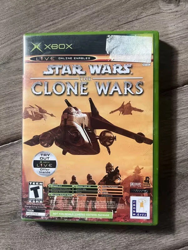 Clone Wars Tetris Worlds Combo Pack (Microsoft Xbox, 2003) CIB