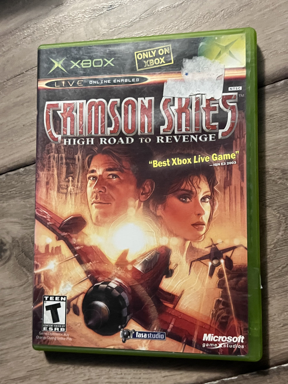 Crimson Skies (Microsoft Xbox, 2003) NO MANUAL