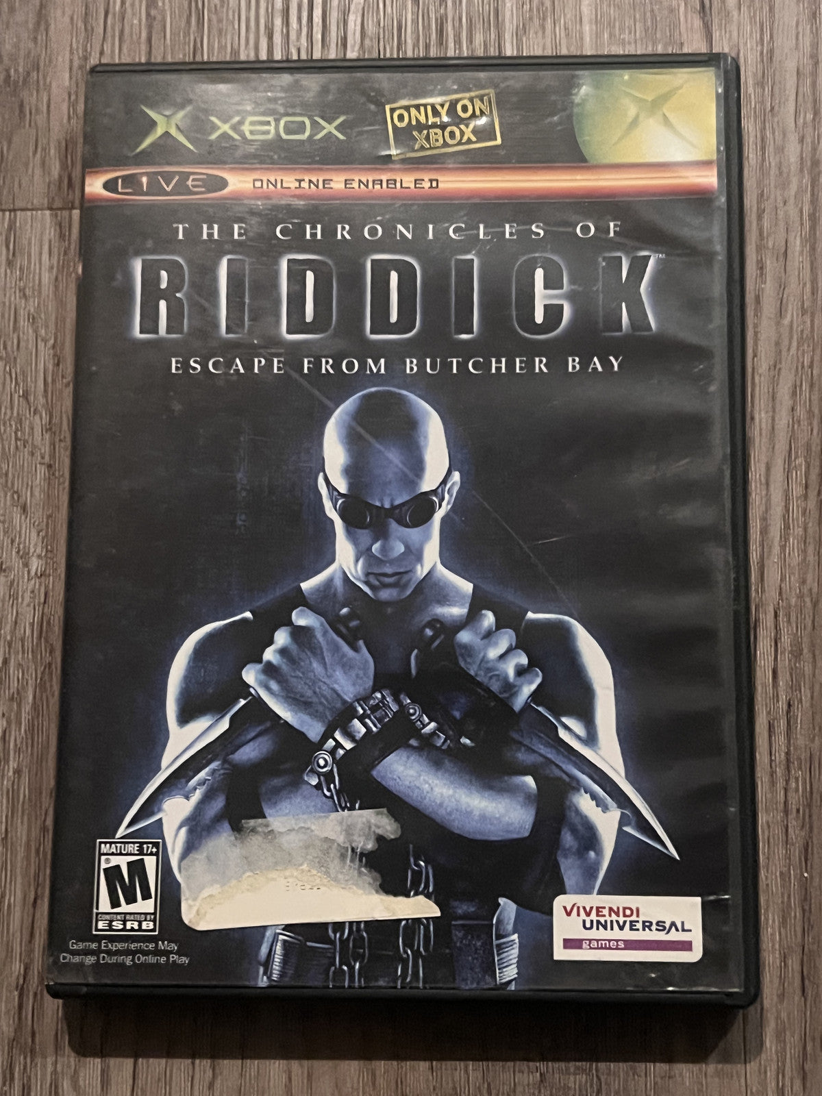 Chronicles of Riddick: Escape from Butcher Bay (Xbox, 2004) NO MANUAL