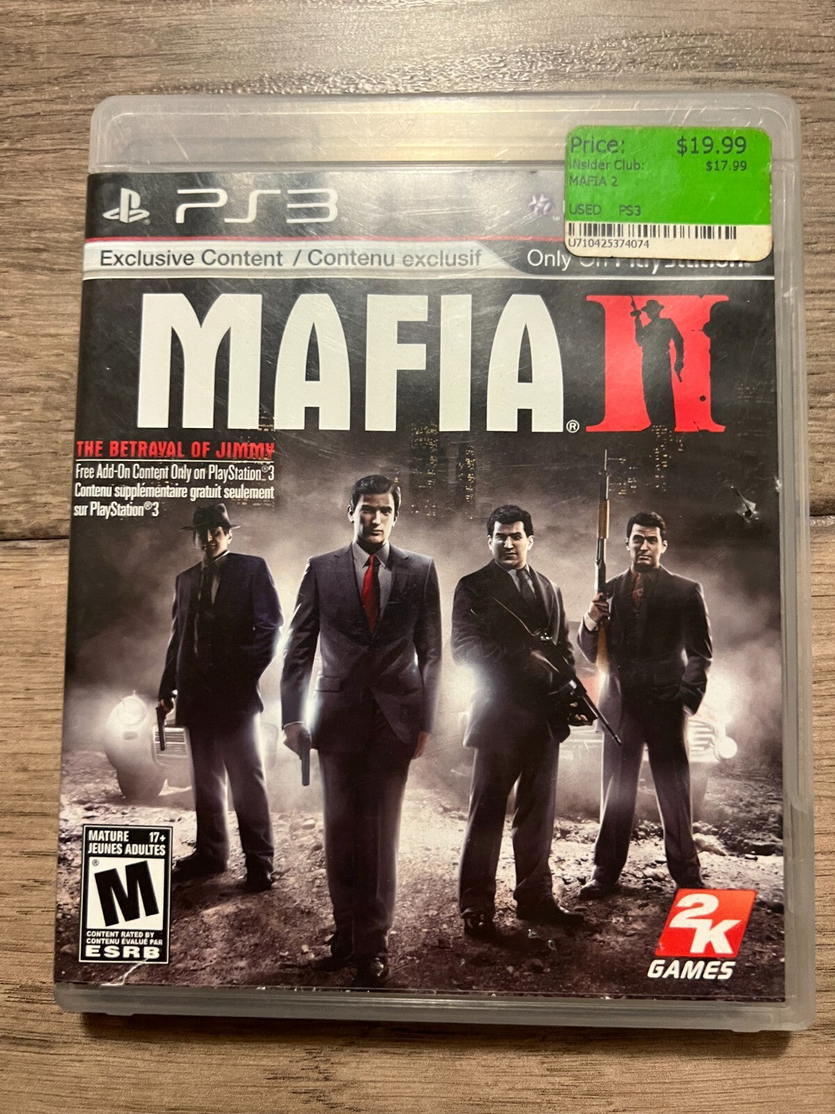 Mafia II (Sony PlayStation 3, 2010) CIB WITH MAP