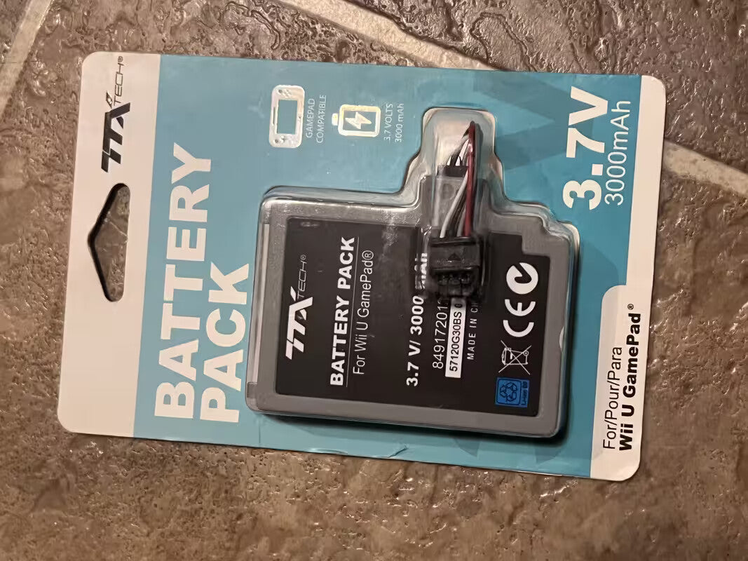 Battery Pack For Wii U GamePad TTX BRAND NEW SEALED