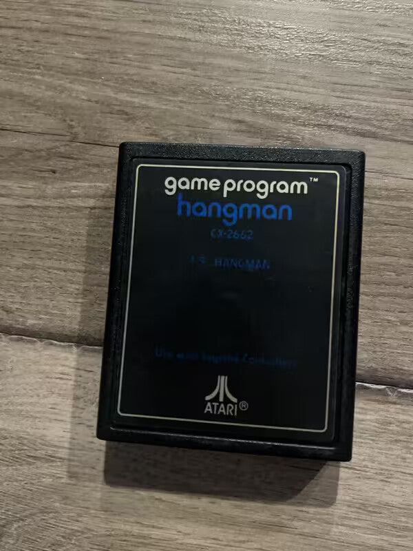 Hangman: Text Label (Atari 2600, 1978) CART ONLY