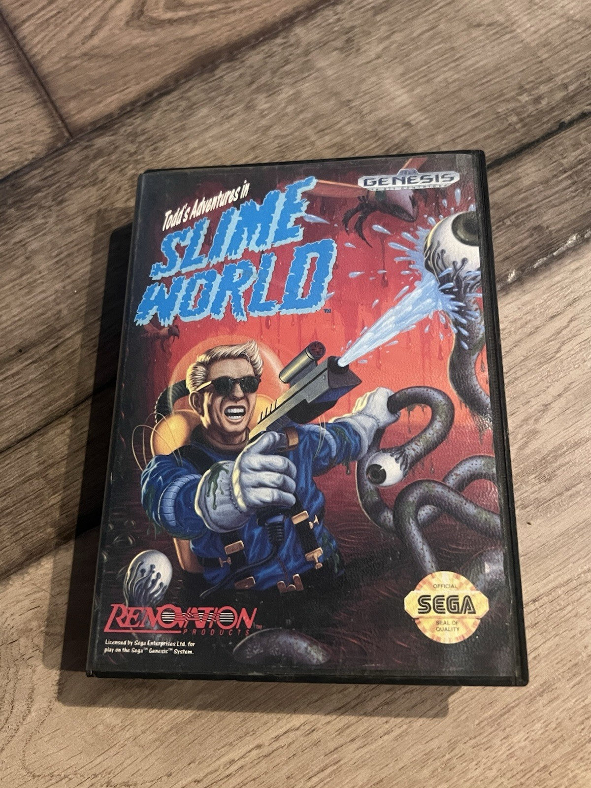Todd's Adventures in Slime World (Sega Genesis, 1990) ARTWORK ONLY