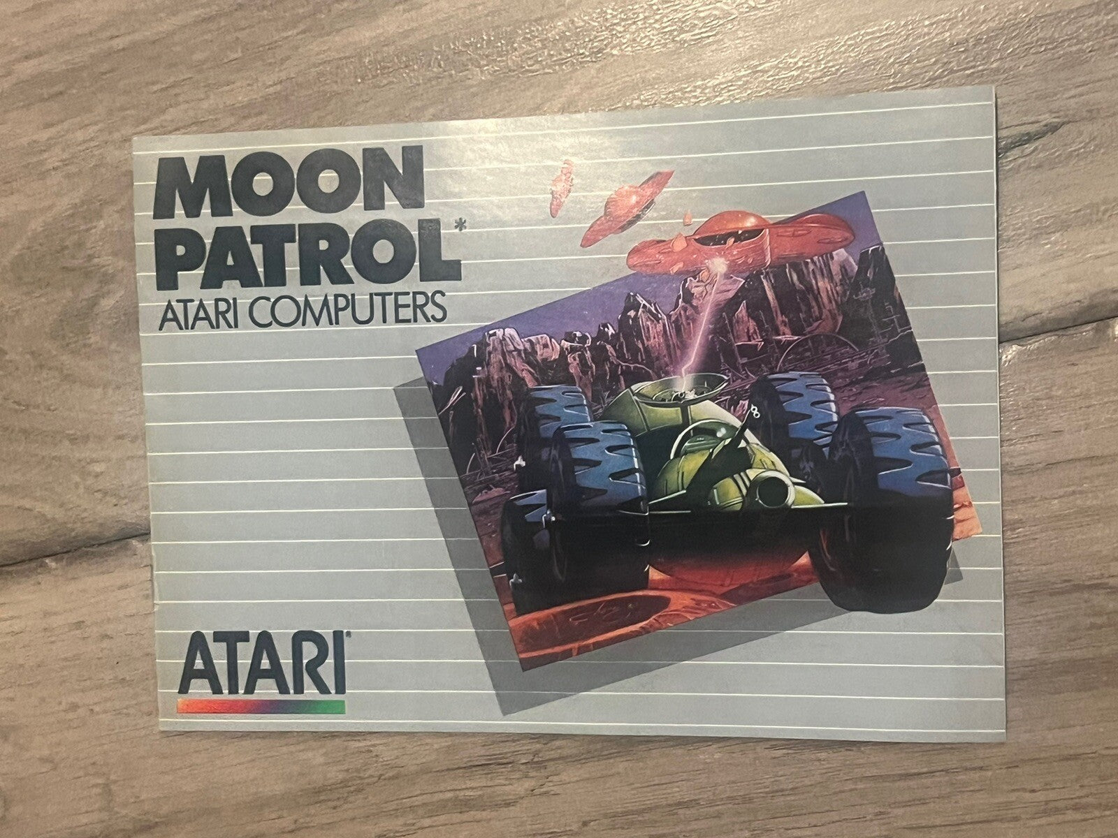 Atari Computers 400 Moon Patrol MANUAL ONLY