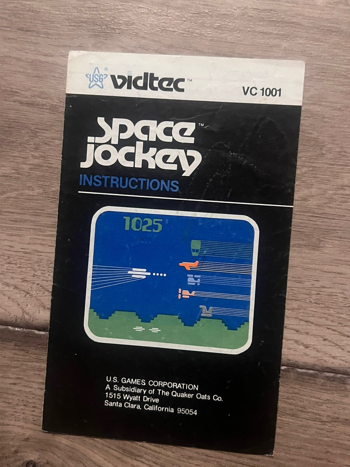 Space Jockey (Atari 2600, 1982) MANUAL ONLY