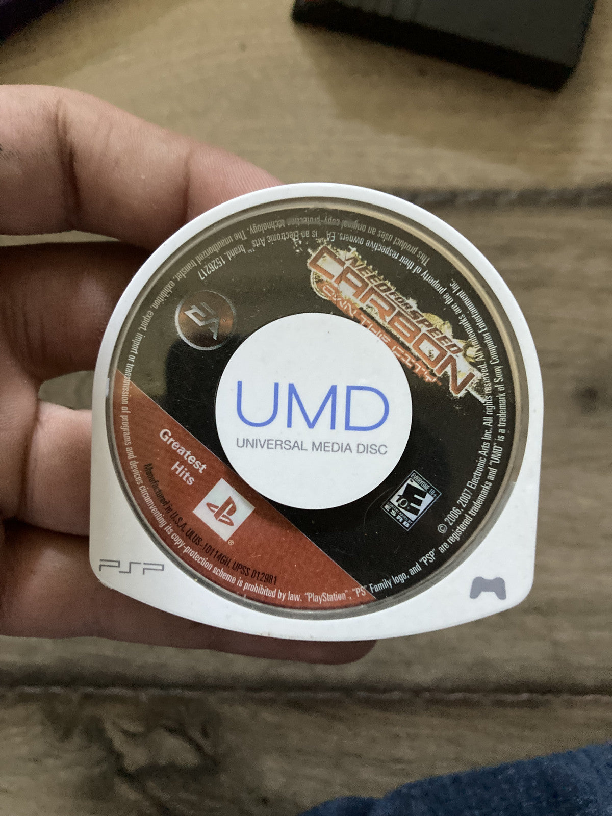 Need for Speed Carbon Own the City (Sony PSP, 2006) DISC ONLY