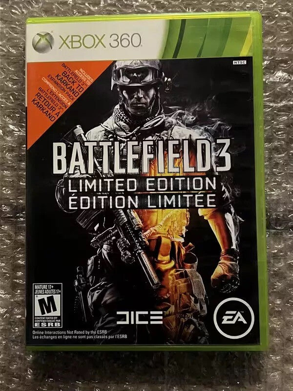 Battlefield 3 - Limited Edition (Microsoft Xbox 360, 2011) CIB