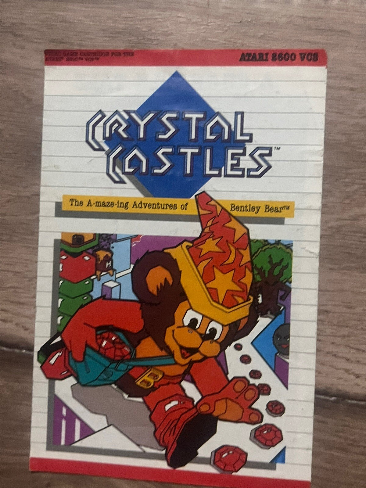 Crystal Castles (Atari 2600, 1984) MANUAL ONLY