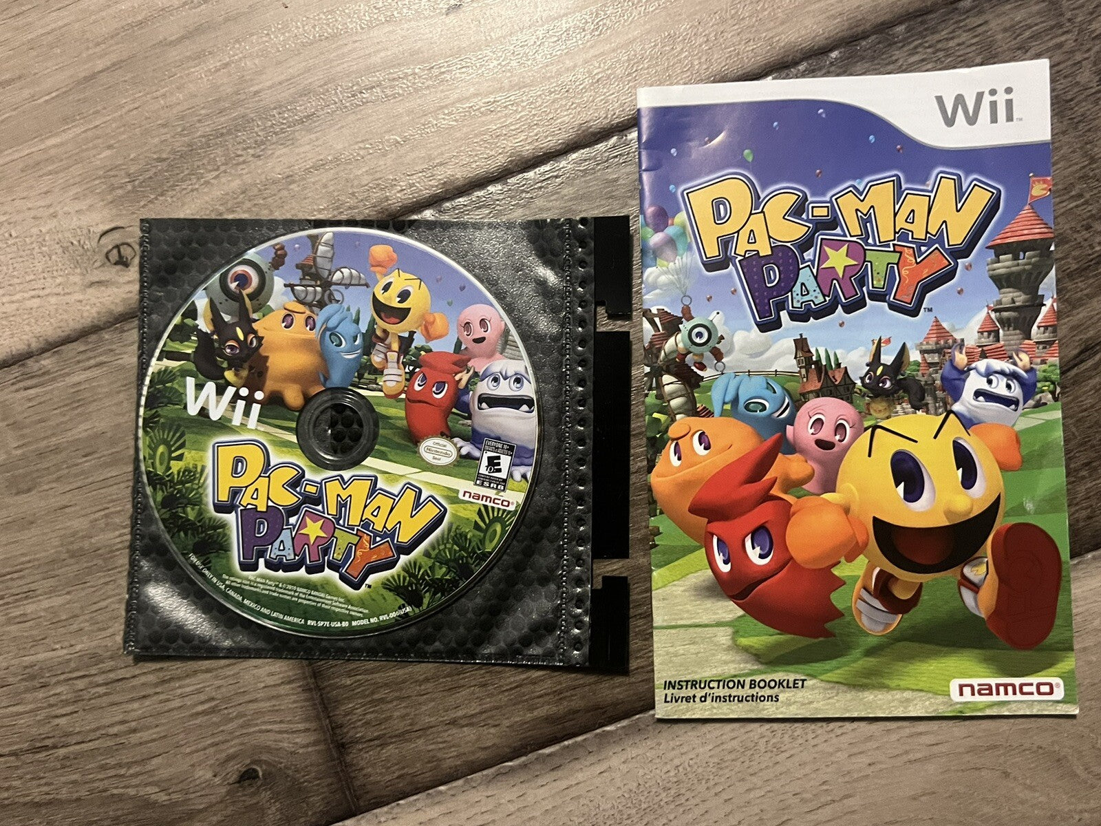 Pac-Man Party (Nintendo Wii, 2010) NO ARTWORK OR CASE