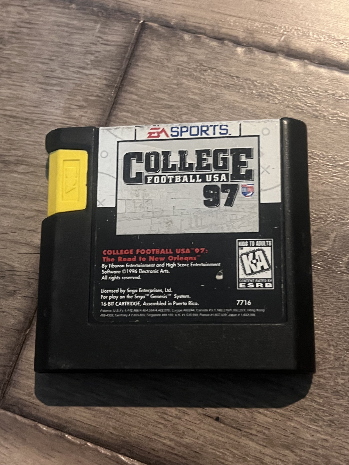 College Football USA 97: The Road to New Orleans (Sega Genesis) CART ONLY