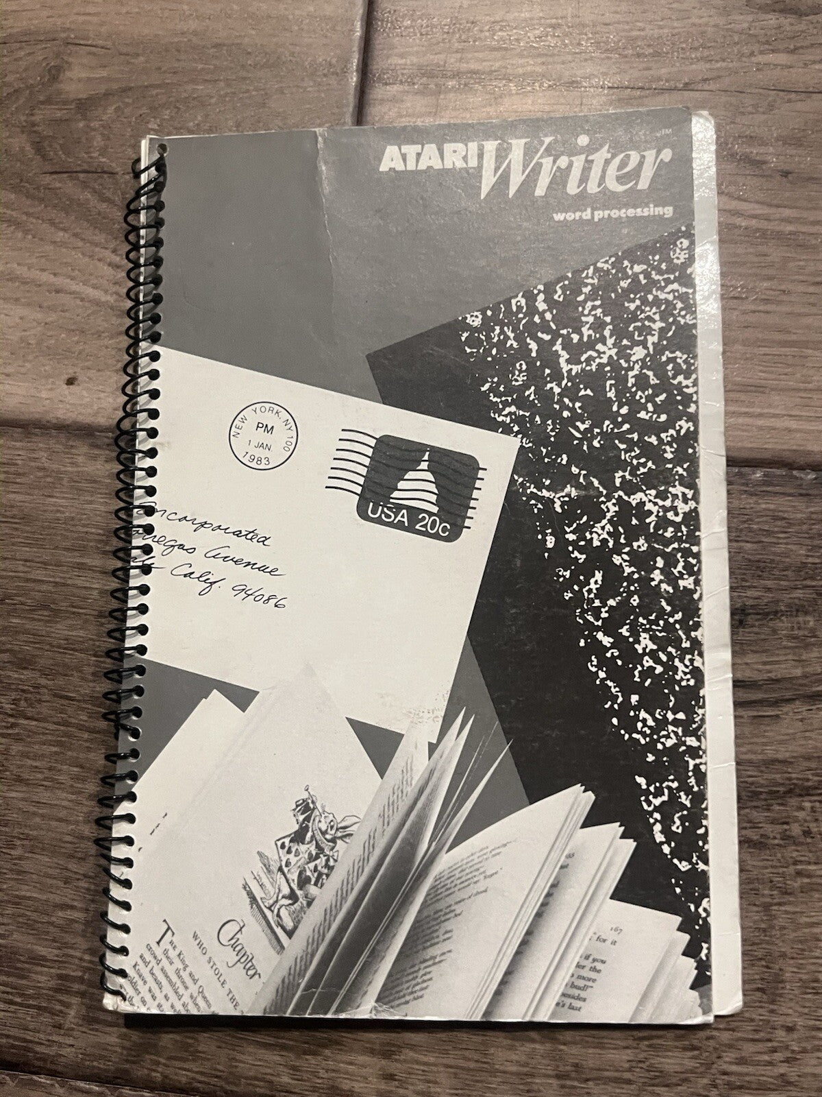 1982 Atari Writer Word Processing Manual Book
