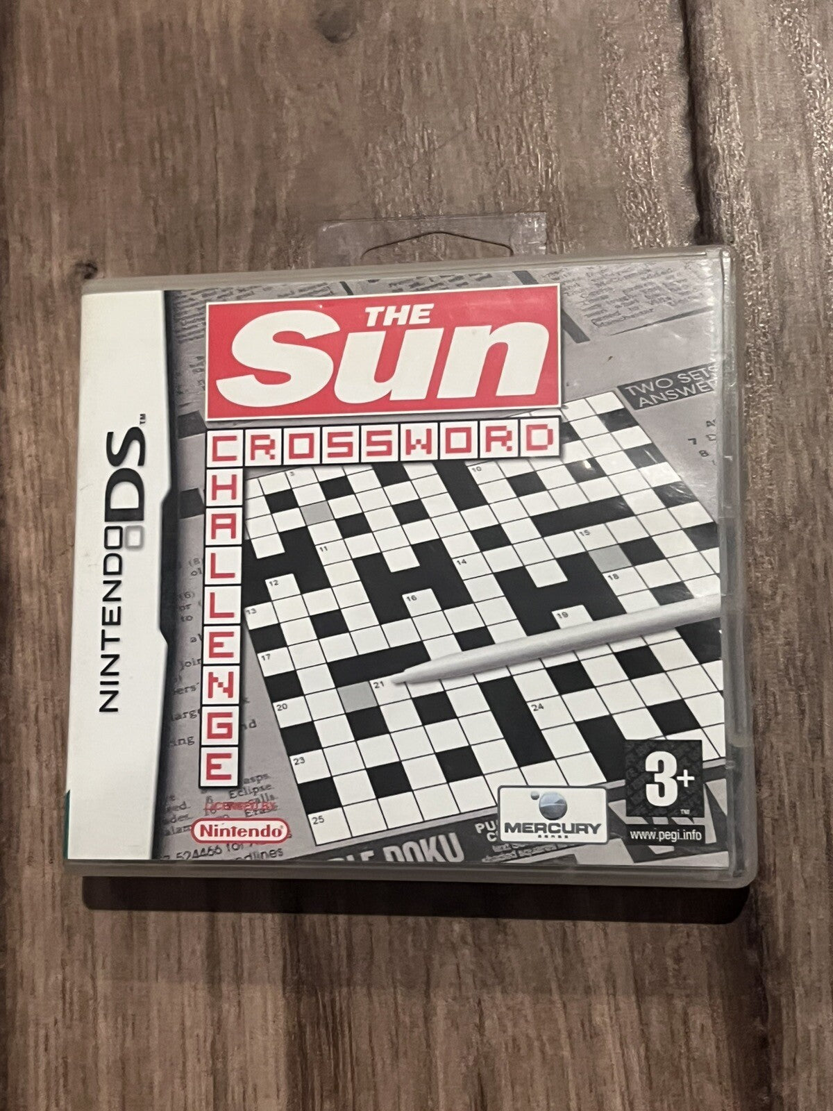 The Sun: Crossword Challenge (Nintendo DS, 2007) CIB COMPLETE PAL