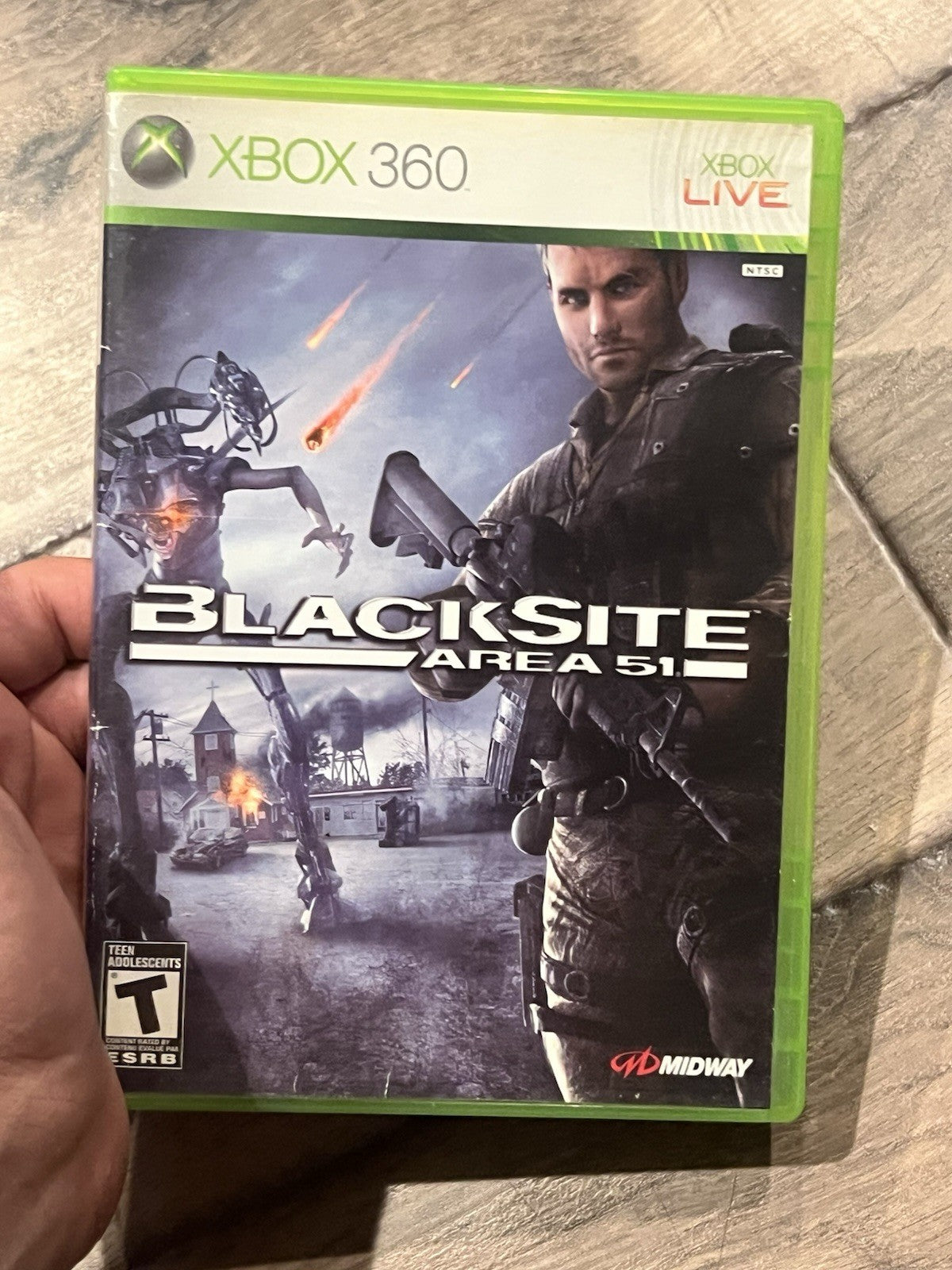 BlackSite Area 51 (Microsoft Xbox 360, 2007) CASE + MANUAL ONLY