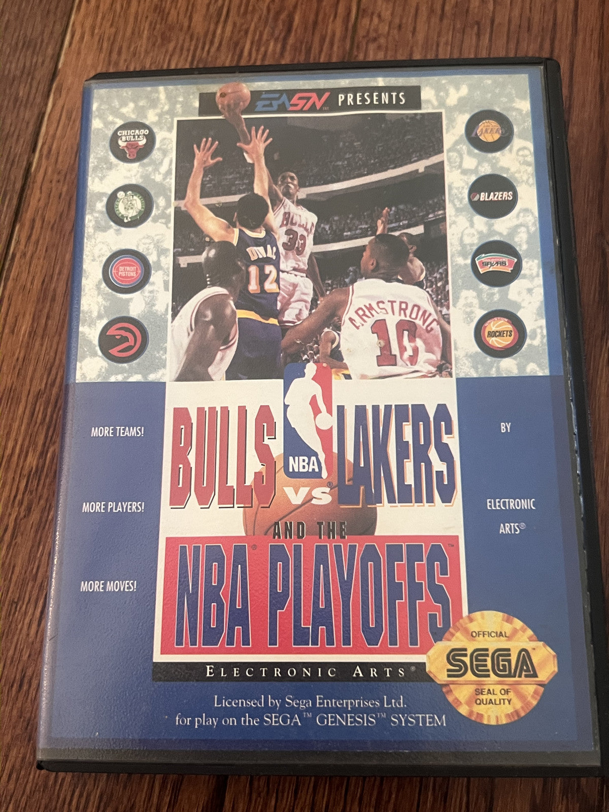 Bulls vs Lakers and the NBA Playoffs (Sega Genesis, 1992) NO MANUAL