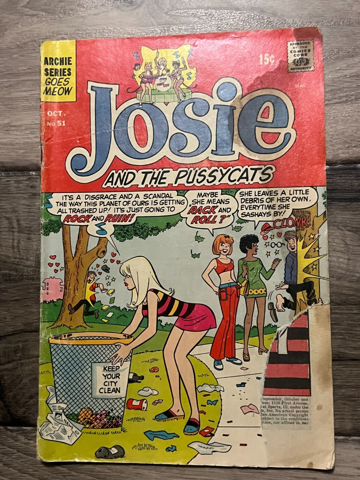 Archie Comics: Josie And The Pussycats #51 1970