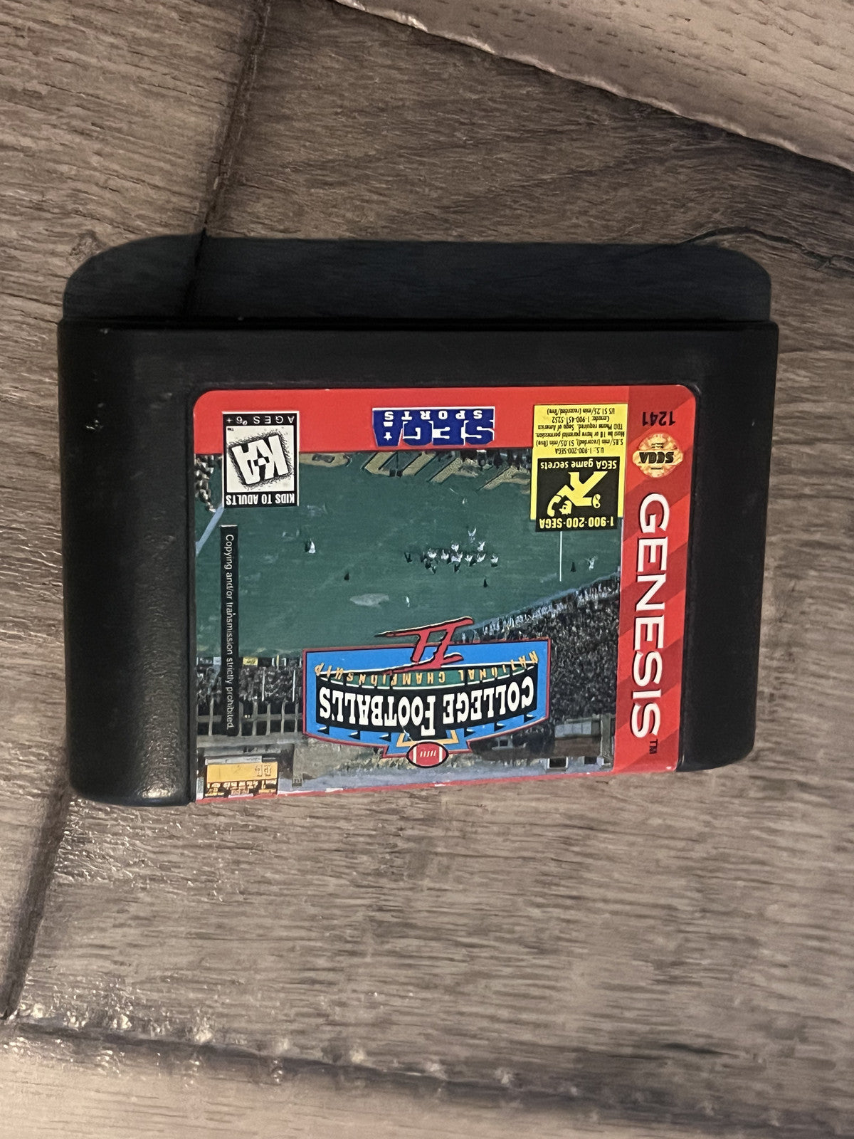 College Football's National Championship II (Sega Genesis, 1996) CART ONLY