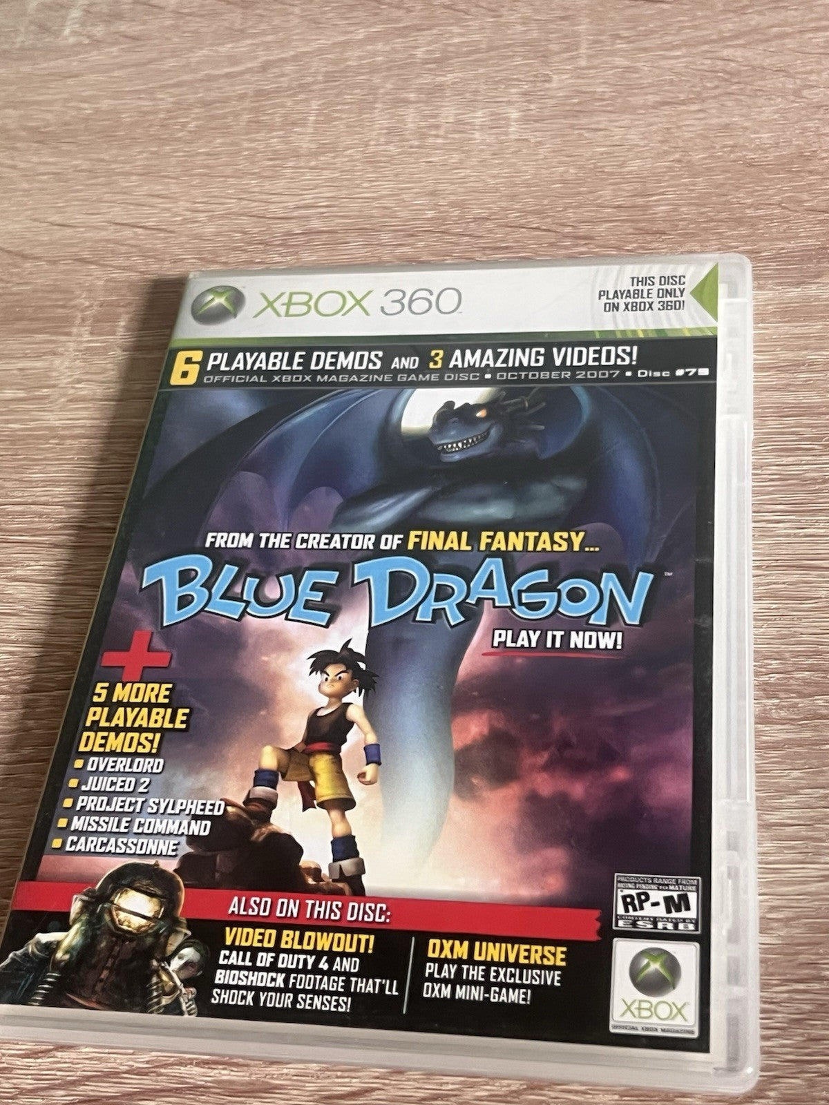 Official Xbox Magazine Xbox 360 Demo Disc October 2007 #75