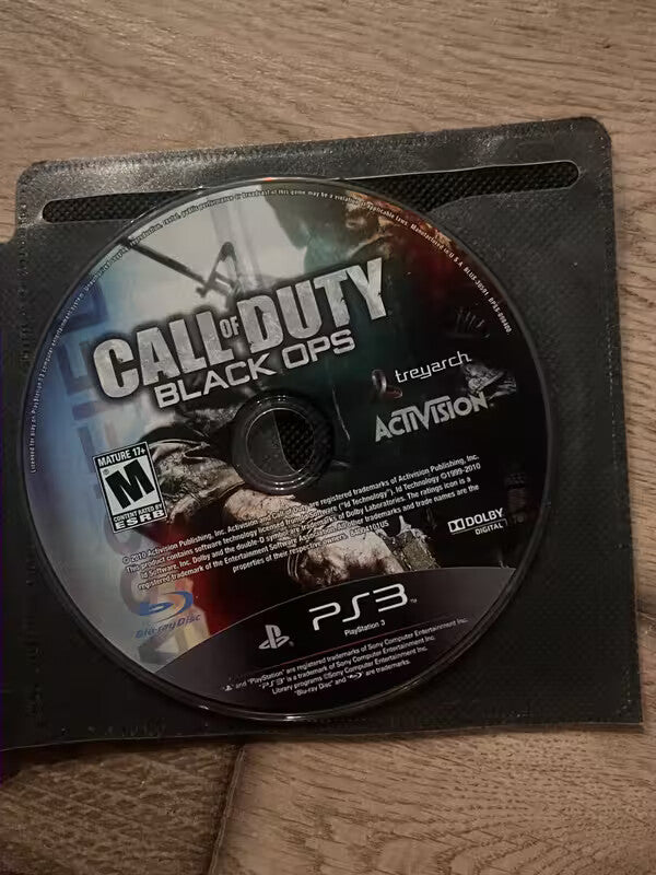 Call of Duty Black Ops (Sony Playstation 3, 2010) DISC ONLY