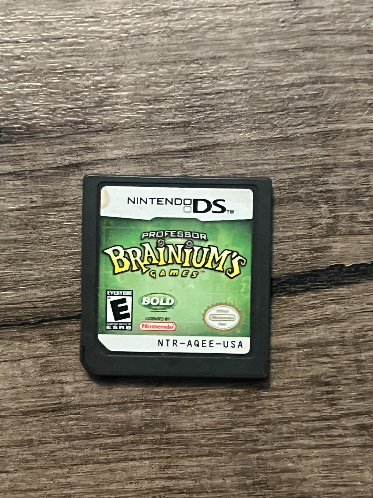 Professor Brainium's Games (Nintendo DS, 2008) CART ONLY