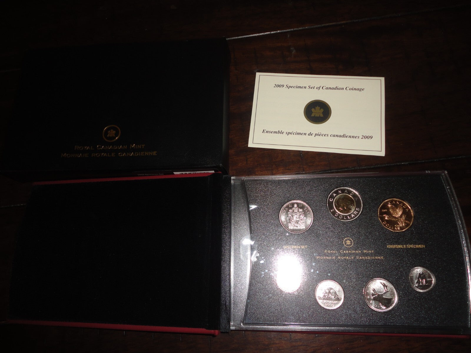 2009 Canada Specimen Set With Great Blue Heron Dollar (COA+BOX)