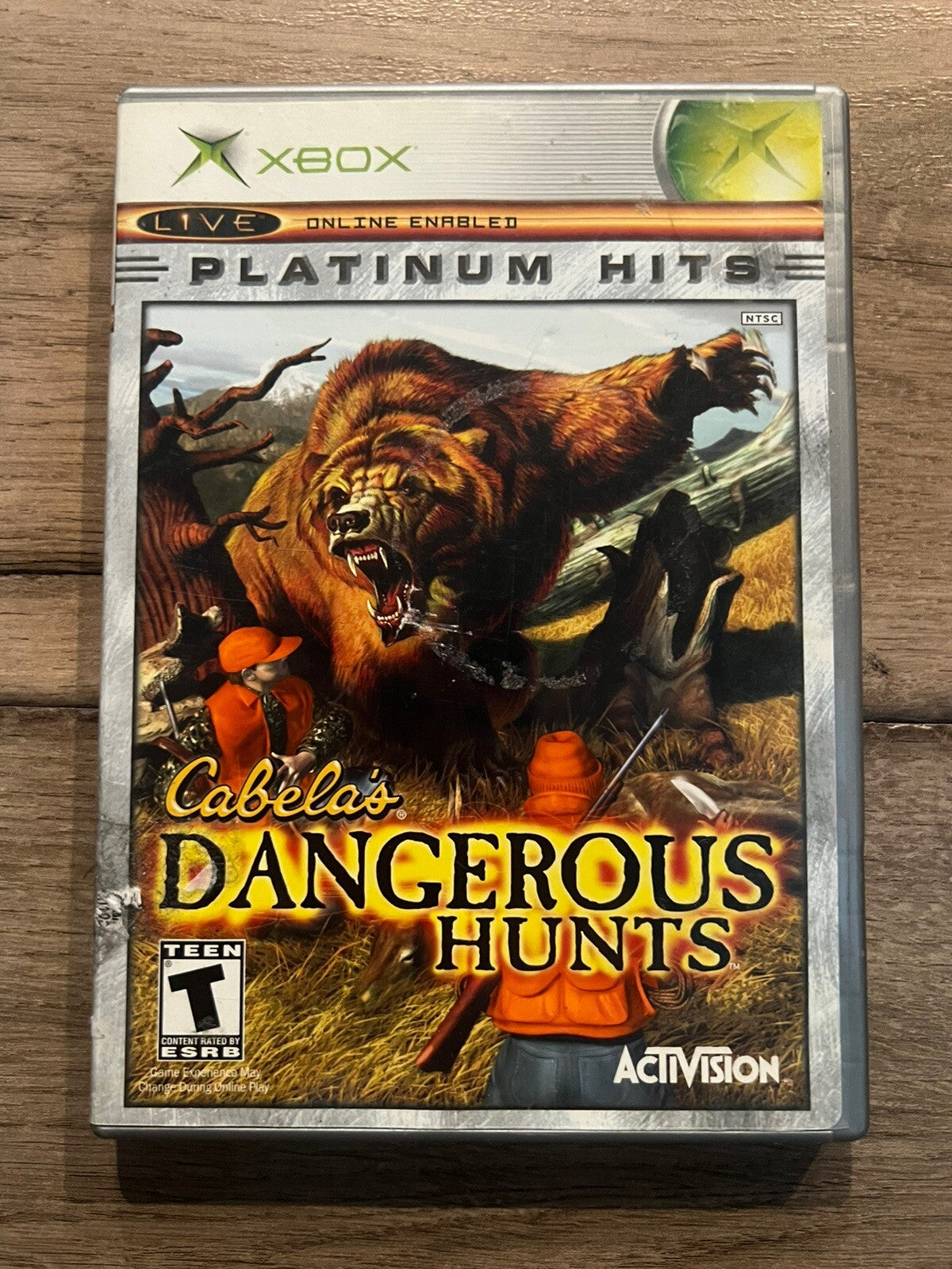 Cabela's Dangerous Hunts: Platinum Hits (Microsoft Xbox, 2003) NO MANUAL