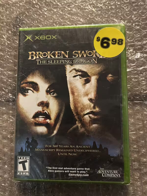Broken Sword: The Sleeping Dragon (Microsoft Xbox, 2003) NEW SEALED TEAR