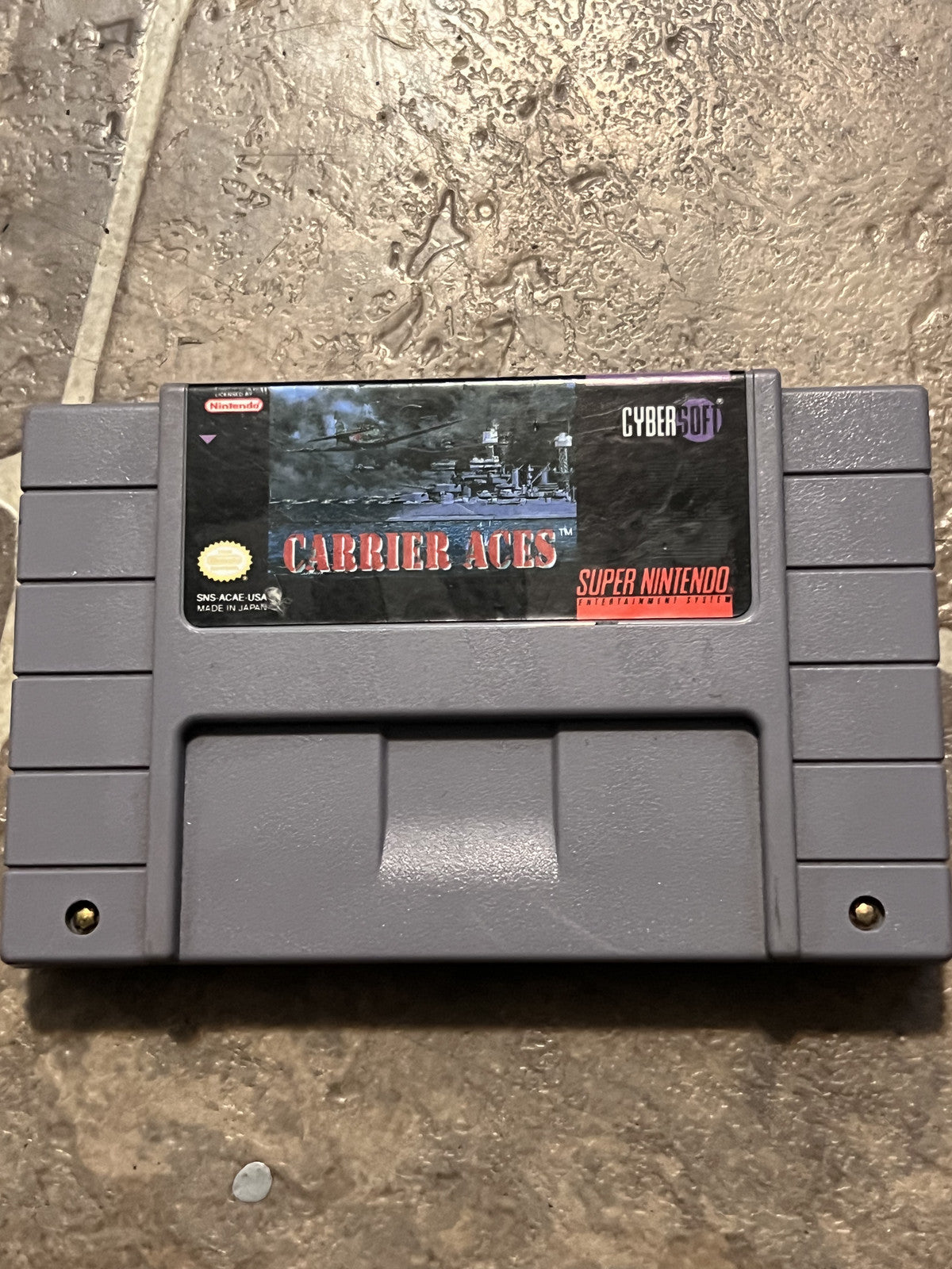 Carrier Aces (Super Nintendo SNES, 1995) CART ONLY