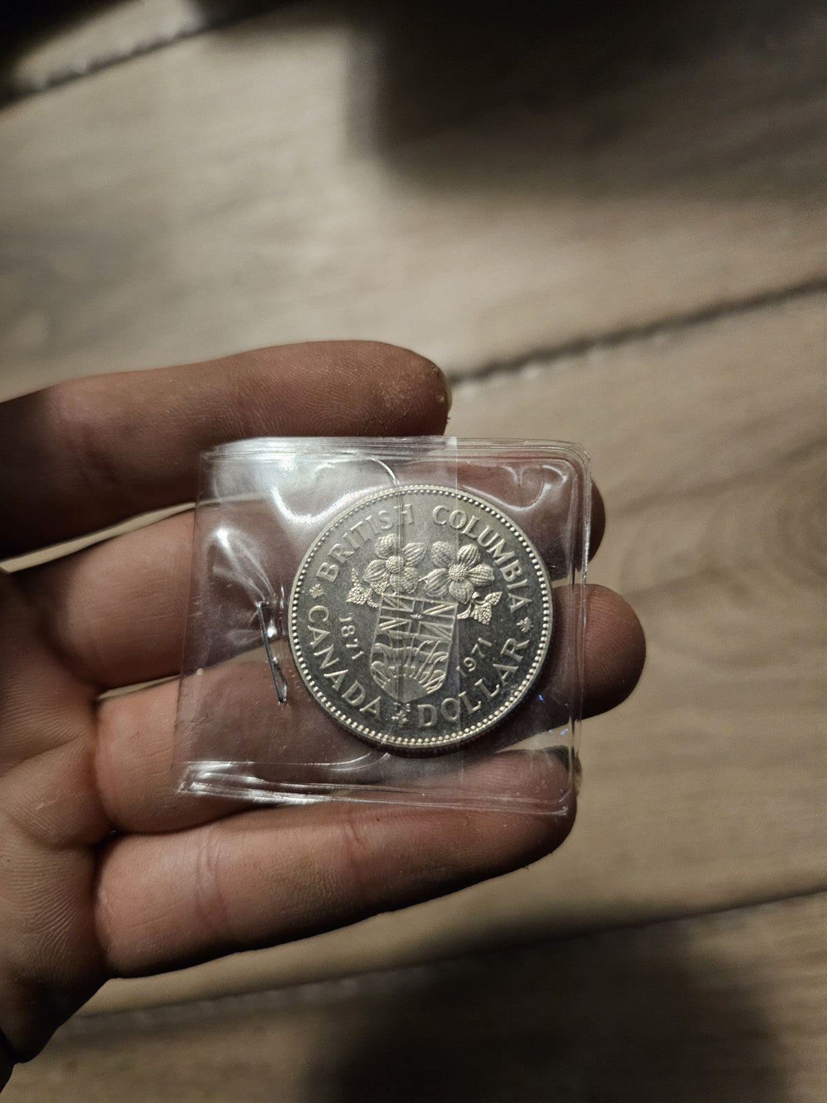 Canada 1971 $1 Coin (British Columbia 1871-1971) Dollar