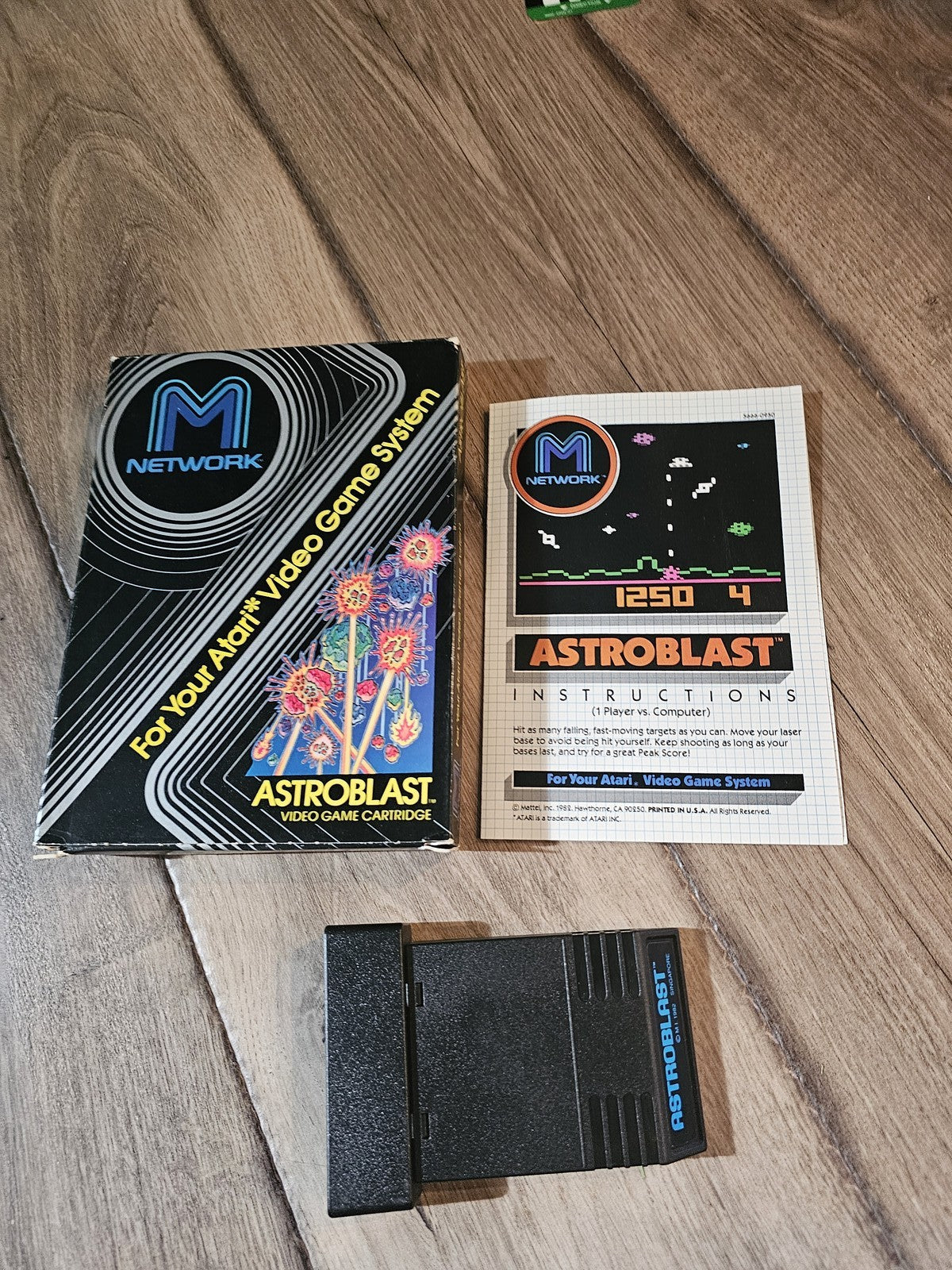 Astroblast (Atari 2600, 1982) CIB COMPLETE