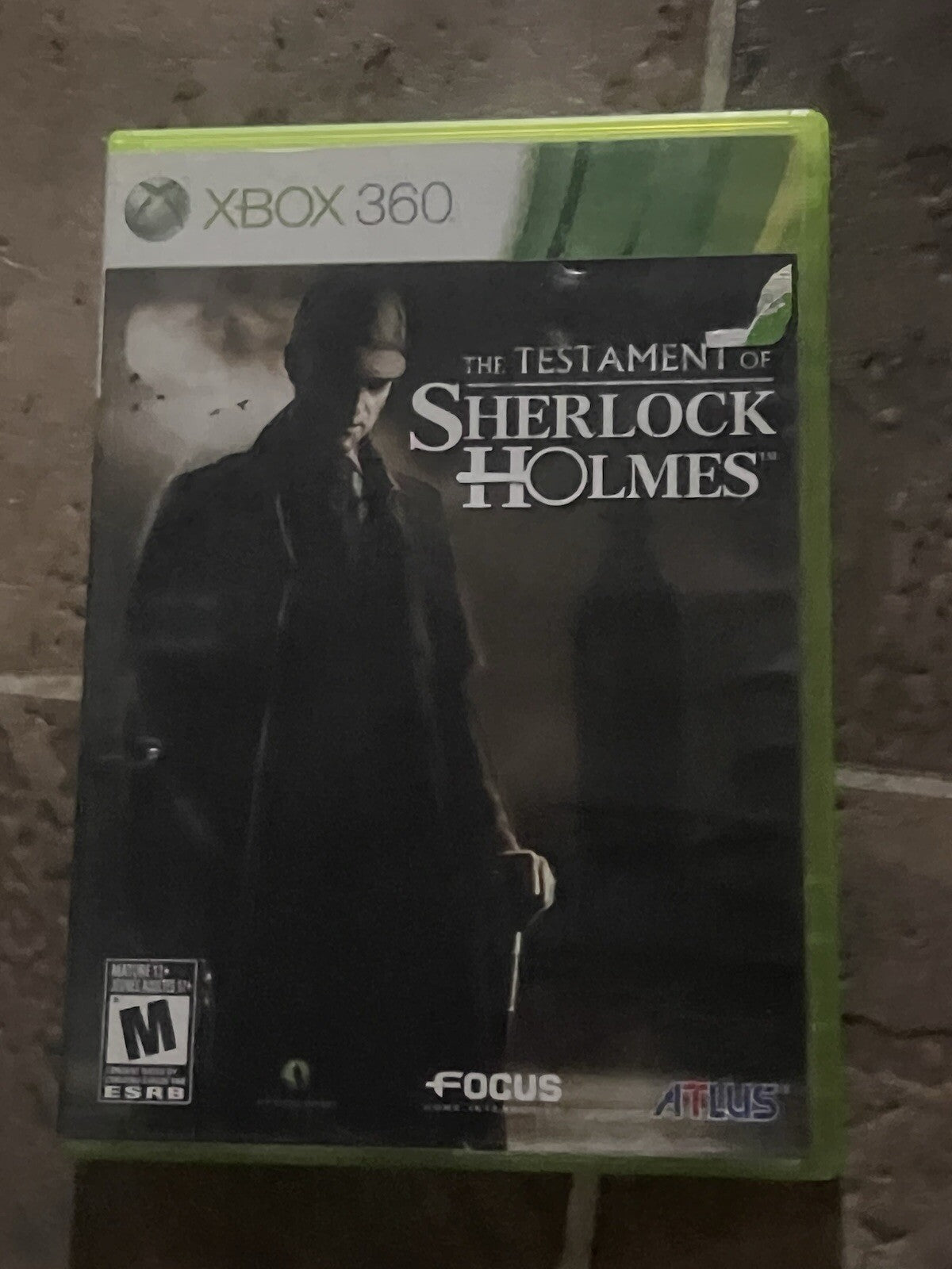 Testament of Sherlock Holmes (Microsoft Xbox 360, 2011) CASE + MANUAL ONLY