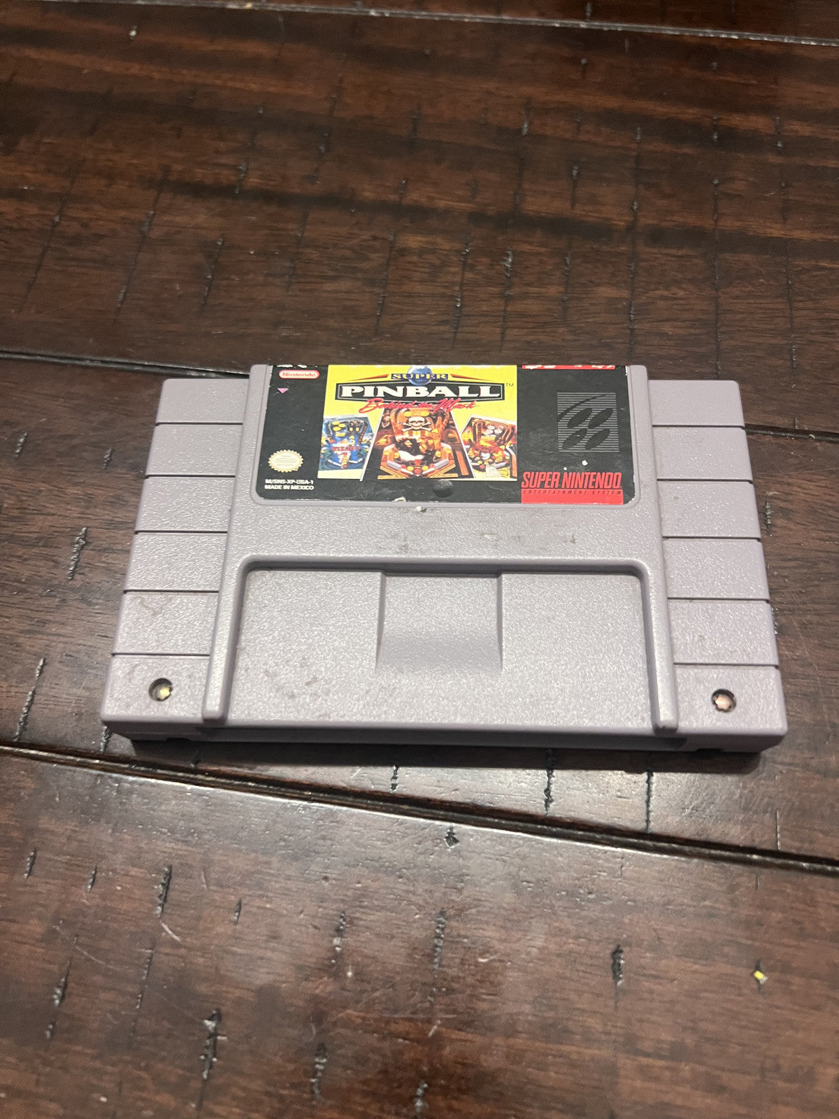 Super Pinball Behind the Mask (Super Nintendo SNES, 1994) CART ONLY