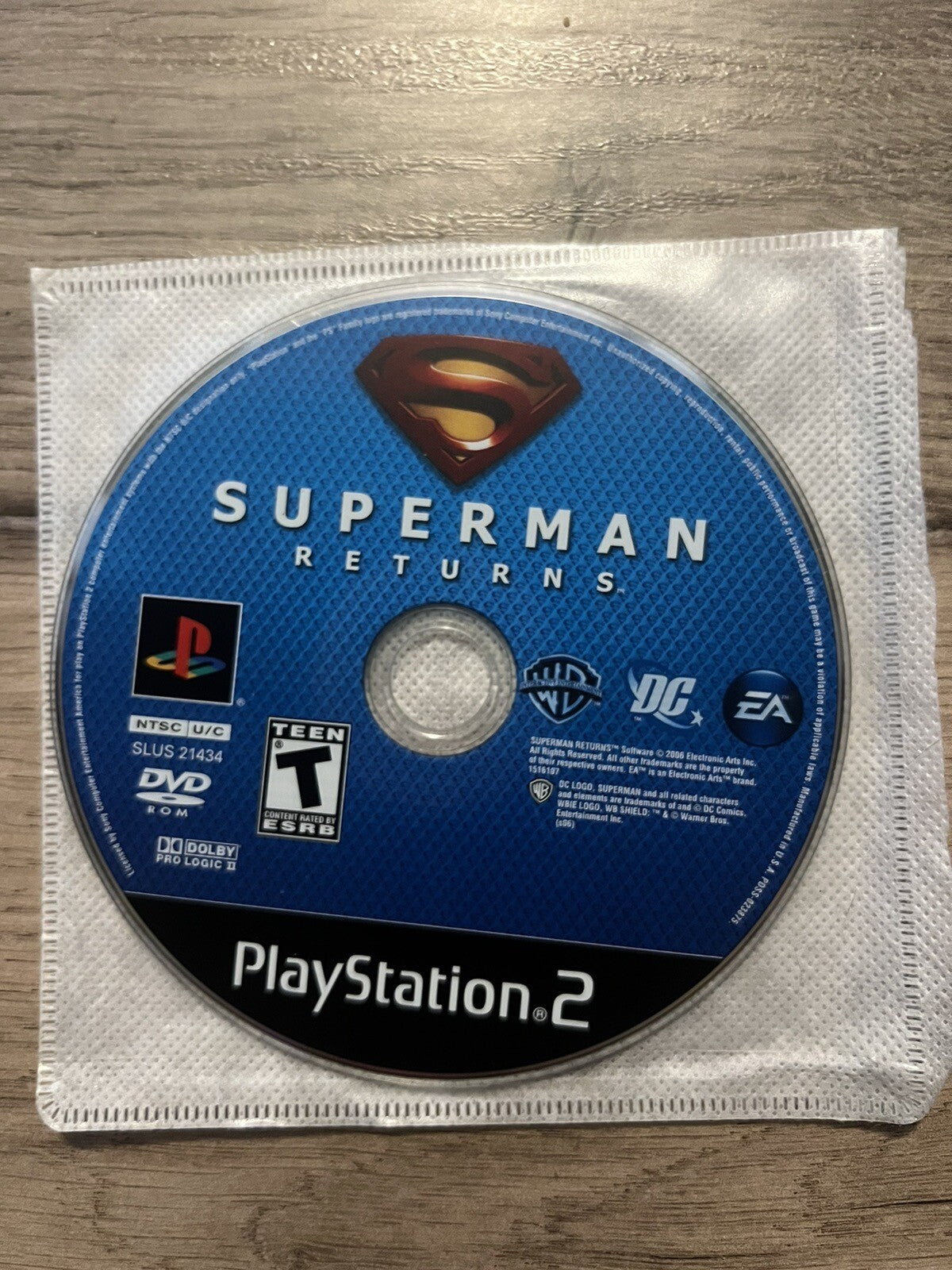 Superman Returns: The Video Game (Sony PlayStation 2, 2006) DISC ONLY