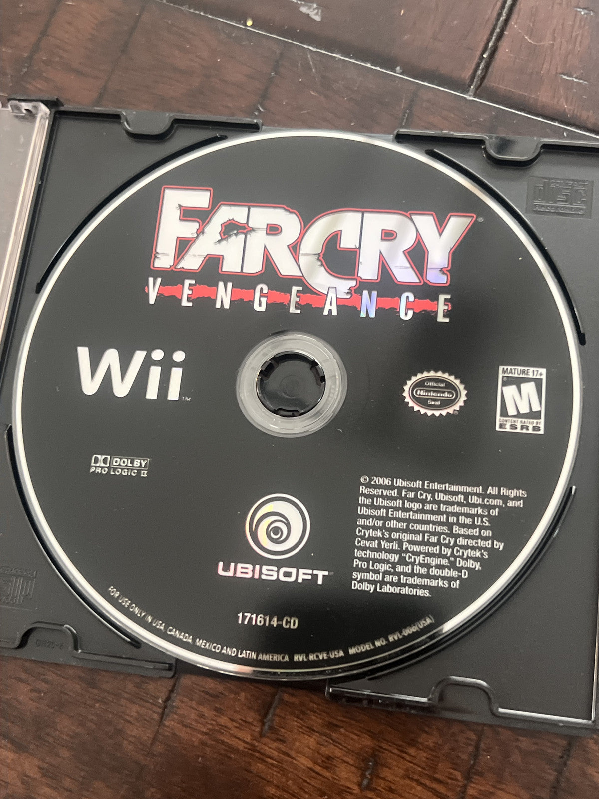 Far Cry Vengeance (Nintendo Wii, 2006) DISC ONLY