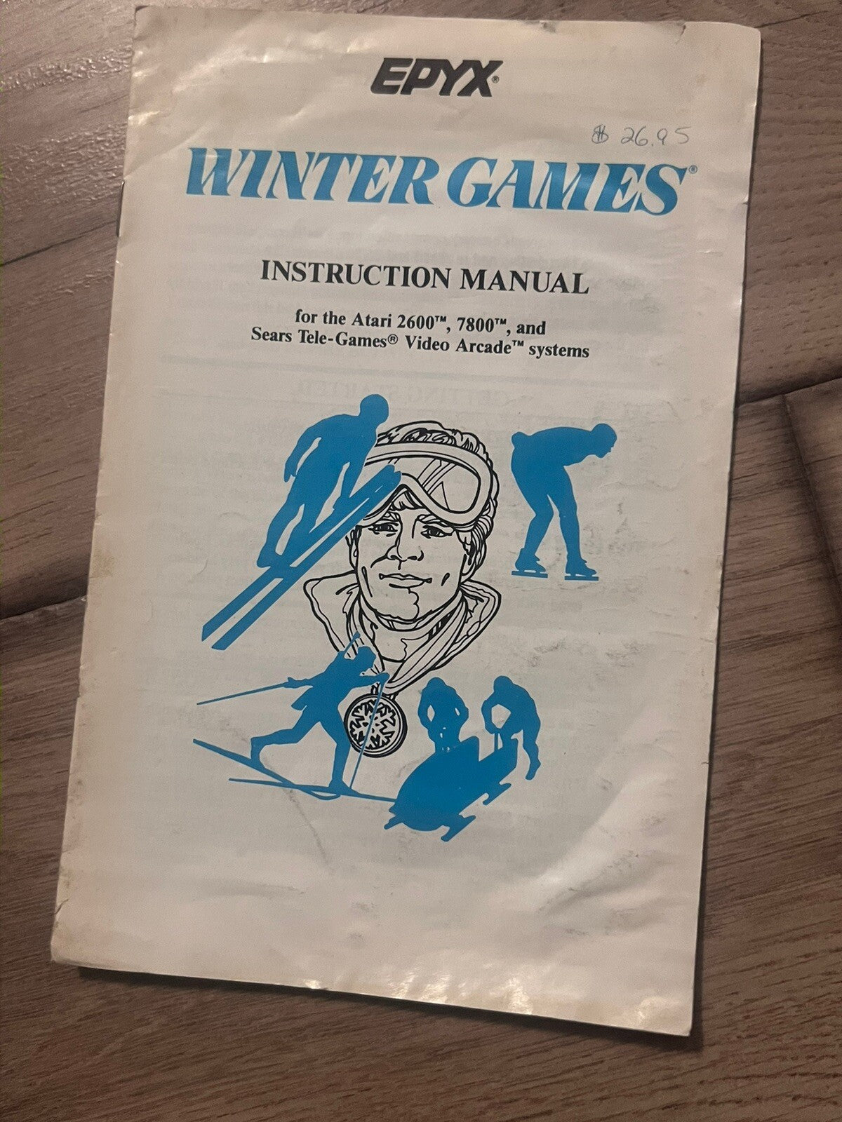 Winter Games (Atari 2600, 1987) MANUAL ONLY