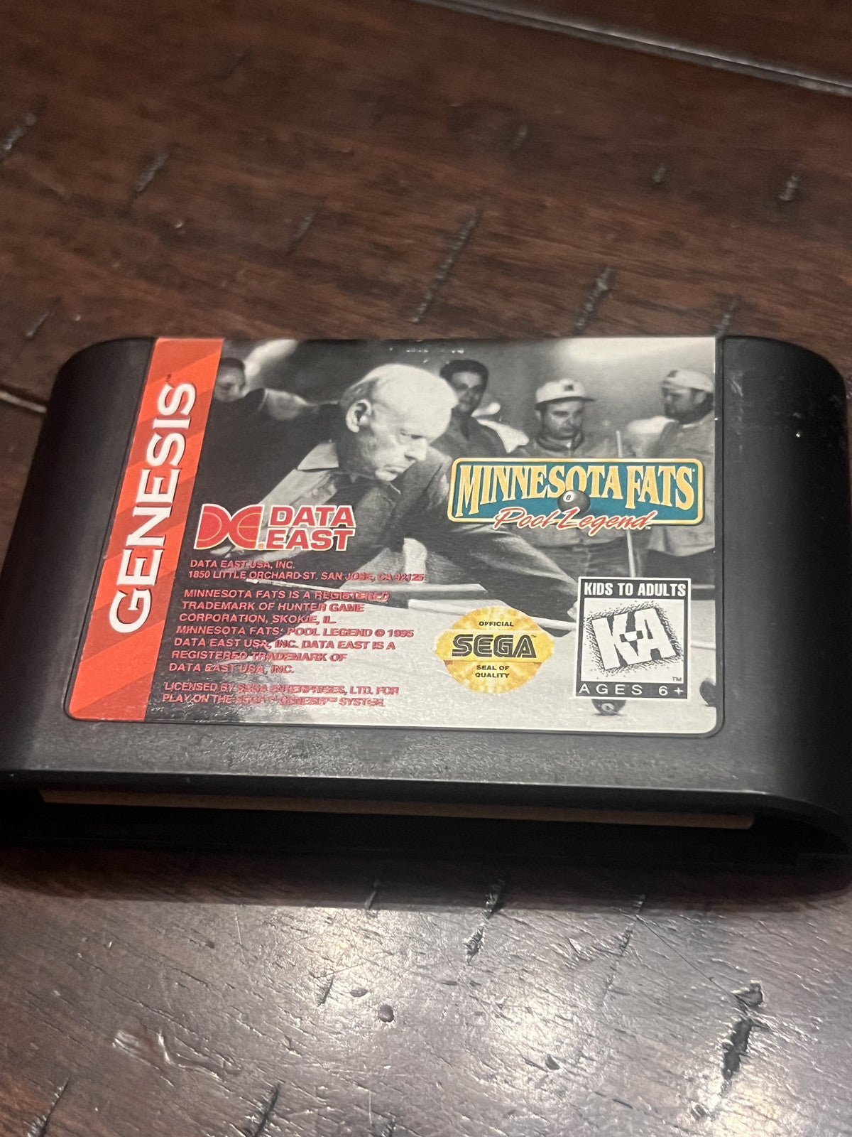 Minnesota Fats (Sega Genesis, 1994) CART ONLY