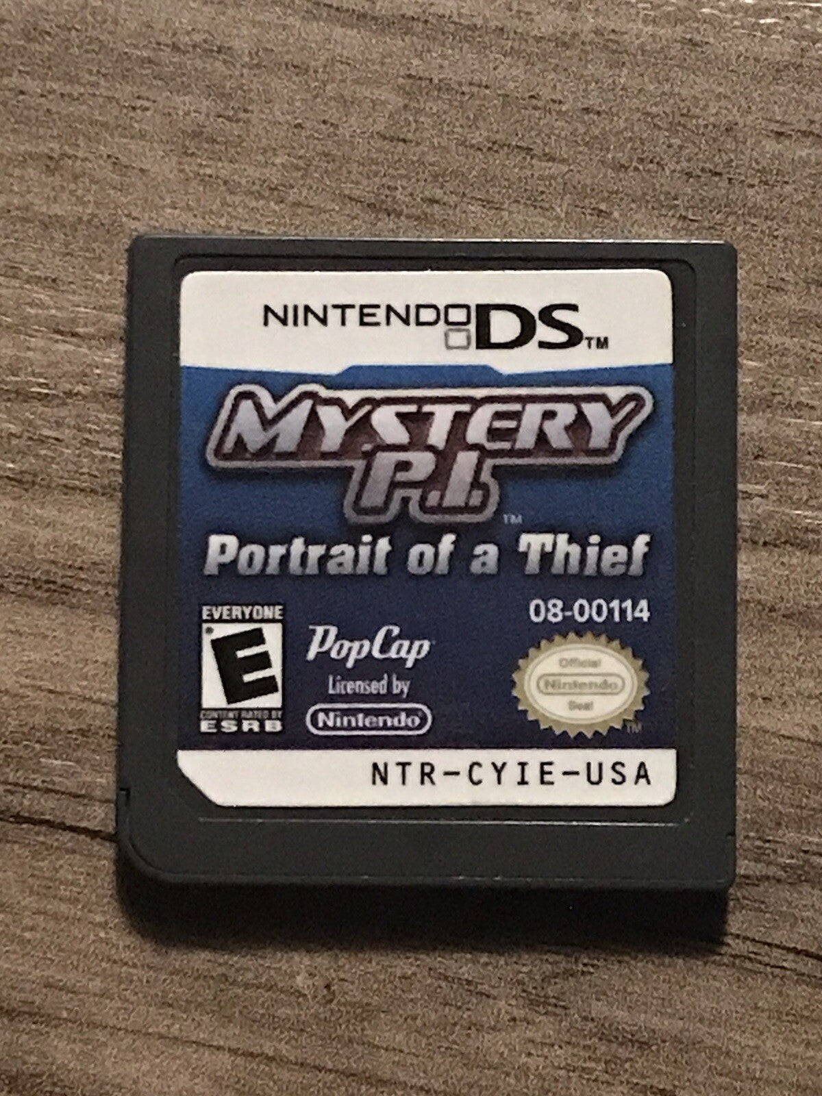 Mystery P.I.: Portrait of a Thief (Nintendo DS, 2008) CART ONLY