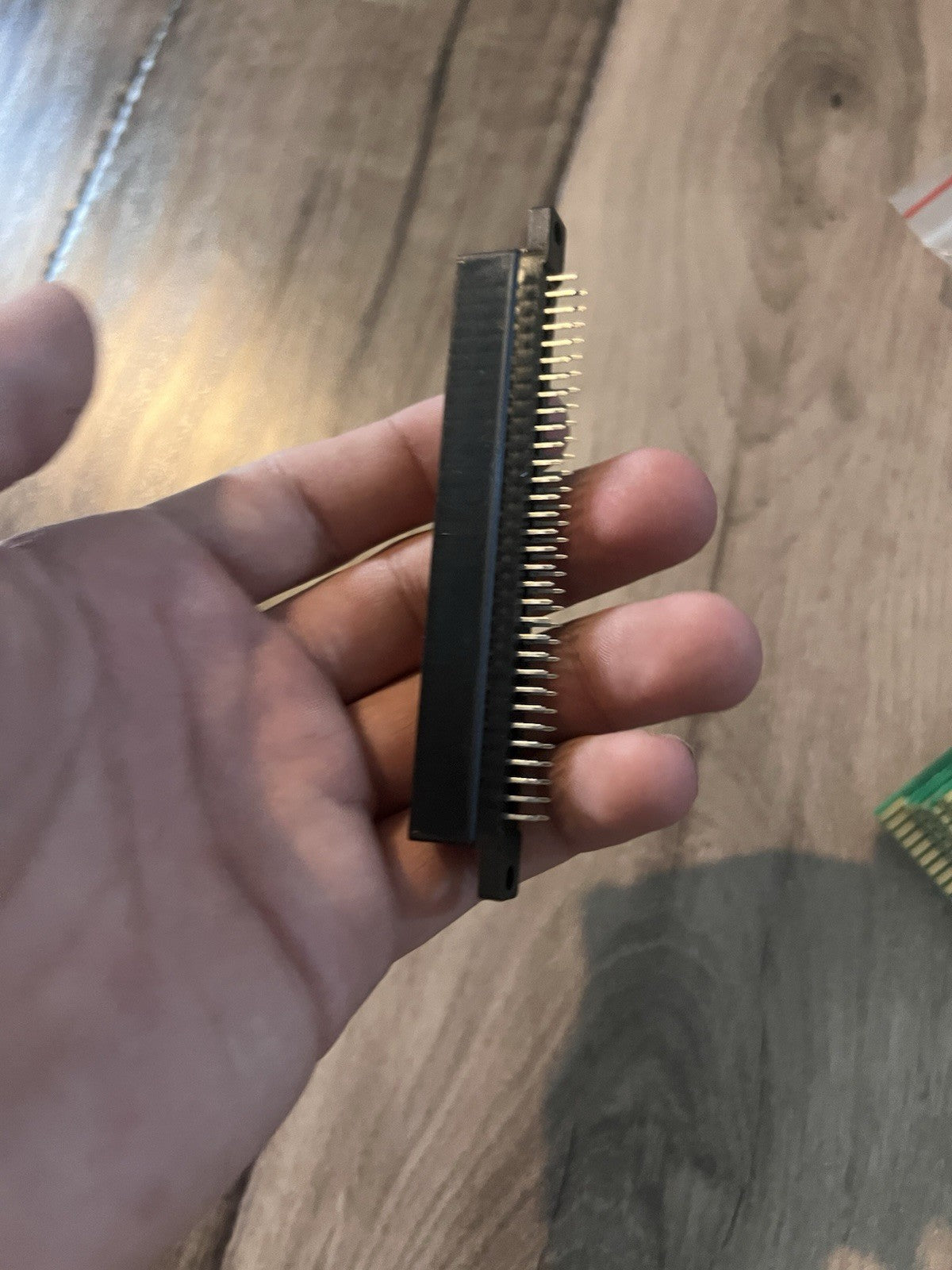 Card Edge Connector Black Socket Straight Connection 50 Pin 2.54mm Pitch