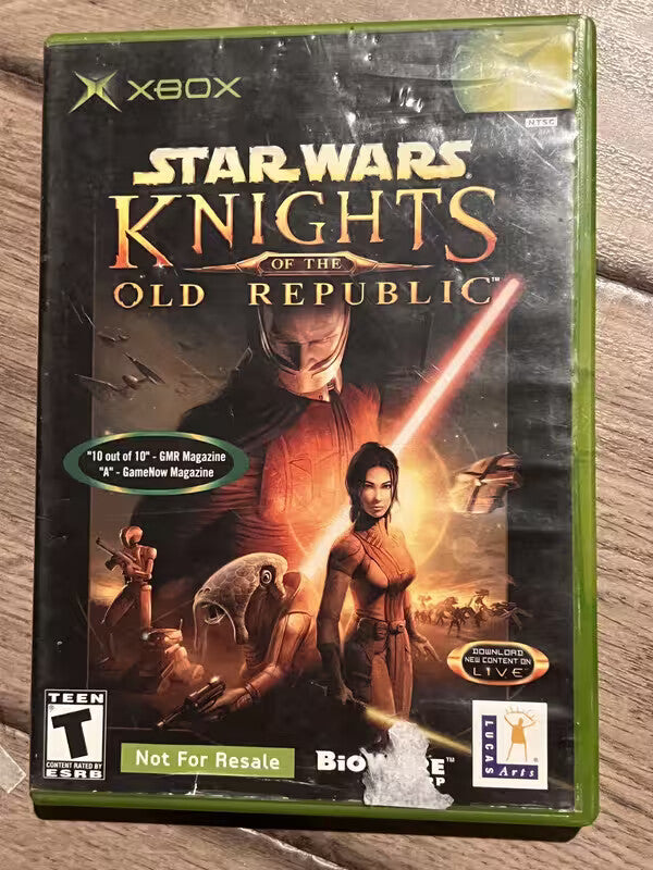Star Wars Knights of the Old Republic: Not For Resale (Microsoft Xbox, 2003) CIB