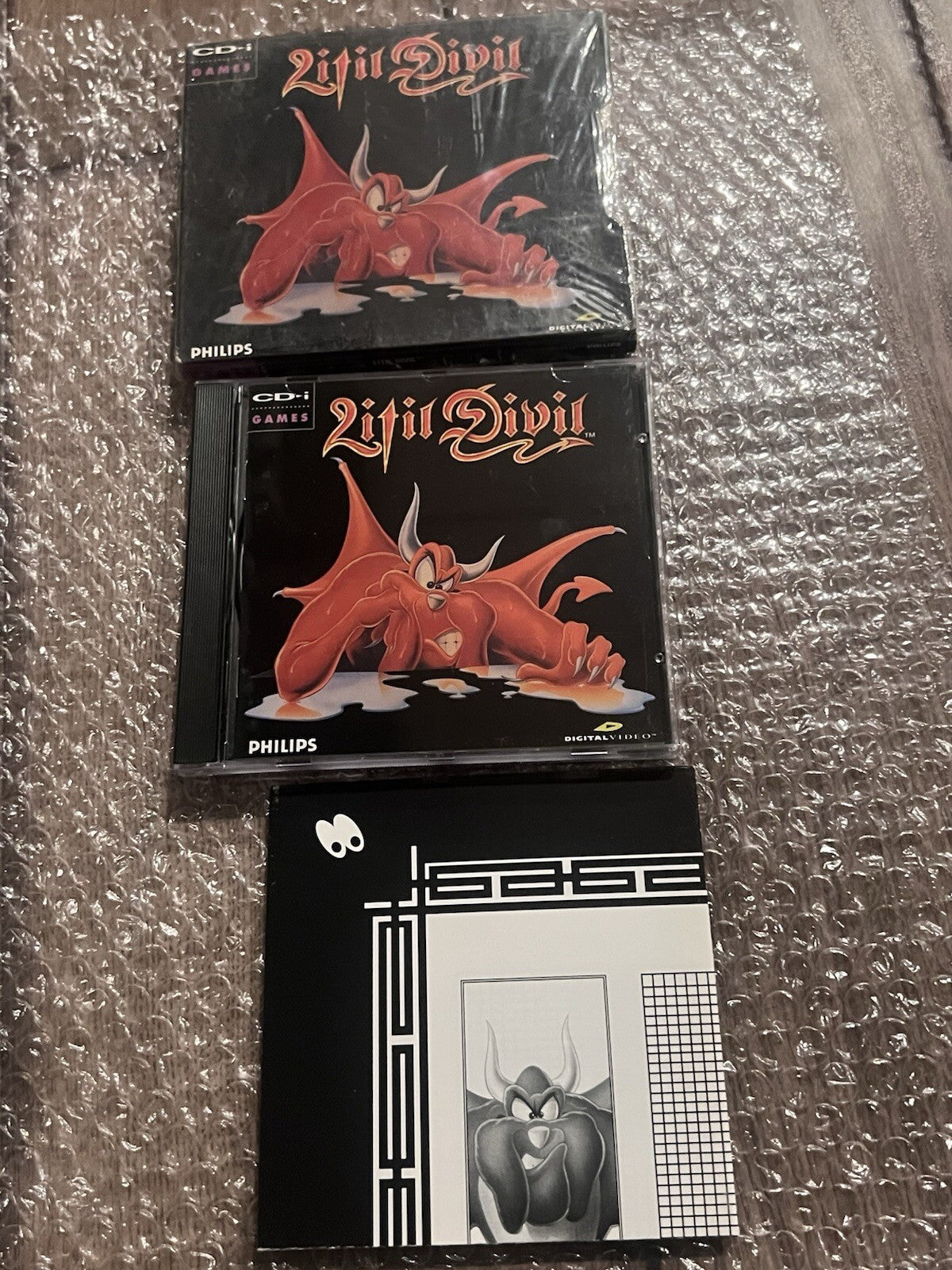 Litil Divil (Philips CD-i, 1993) COMPLETE CIB WITH SLIP COVER AND MAP