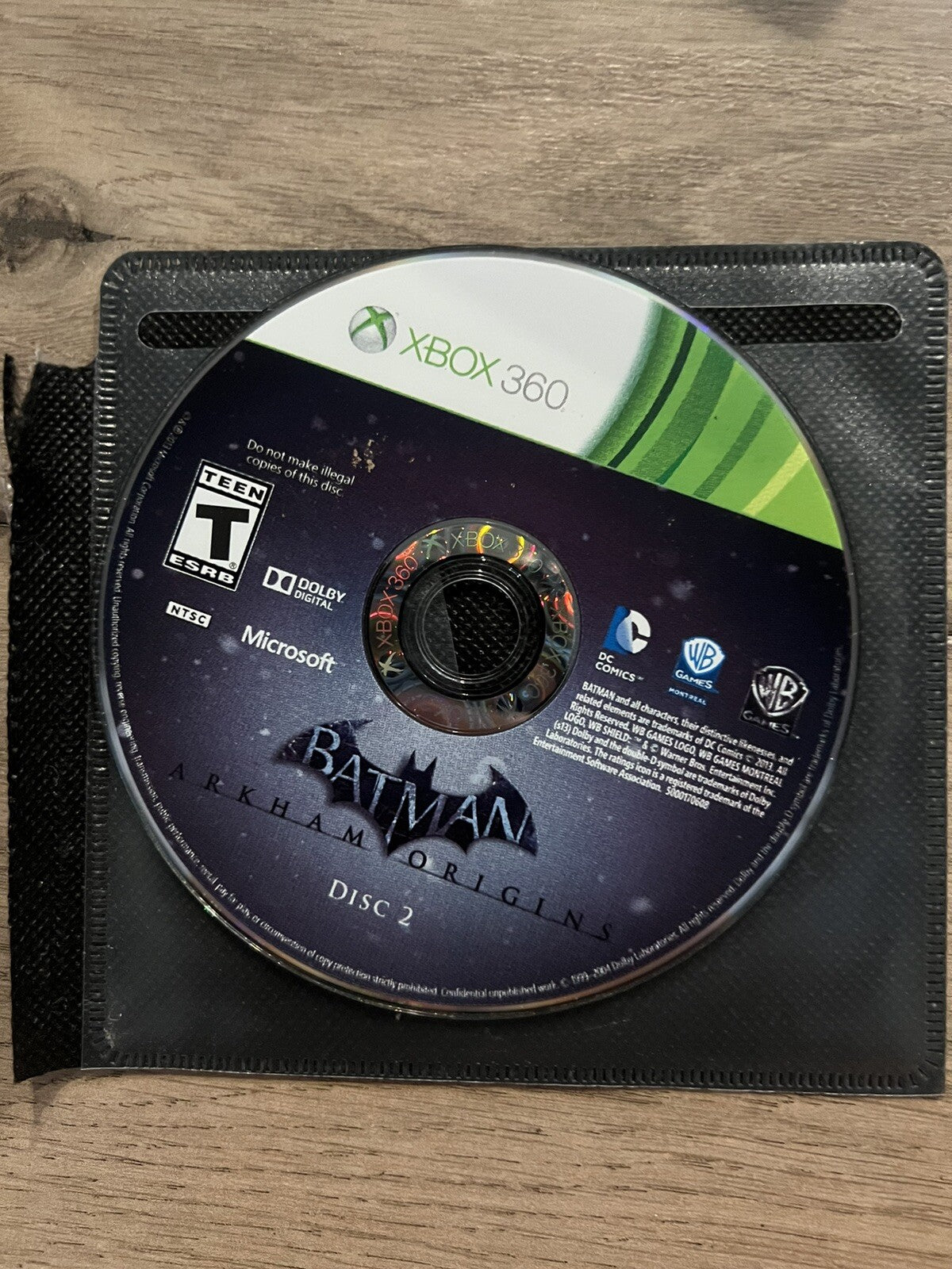 Batman Arkham Origins (Microsoft Xbox 360, 2013) DISC 2 ONLY