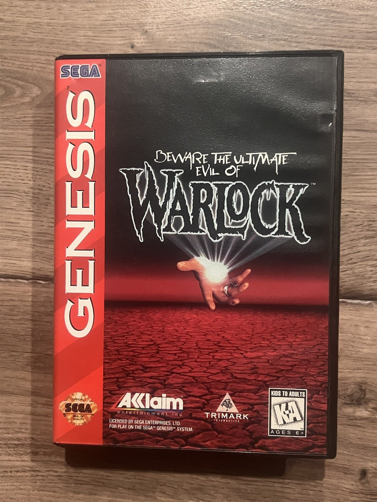 Beware the Ultimate Evil of Warlock (Sega Genesis, 1994) CIB COMPLETE IN BOX