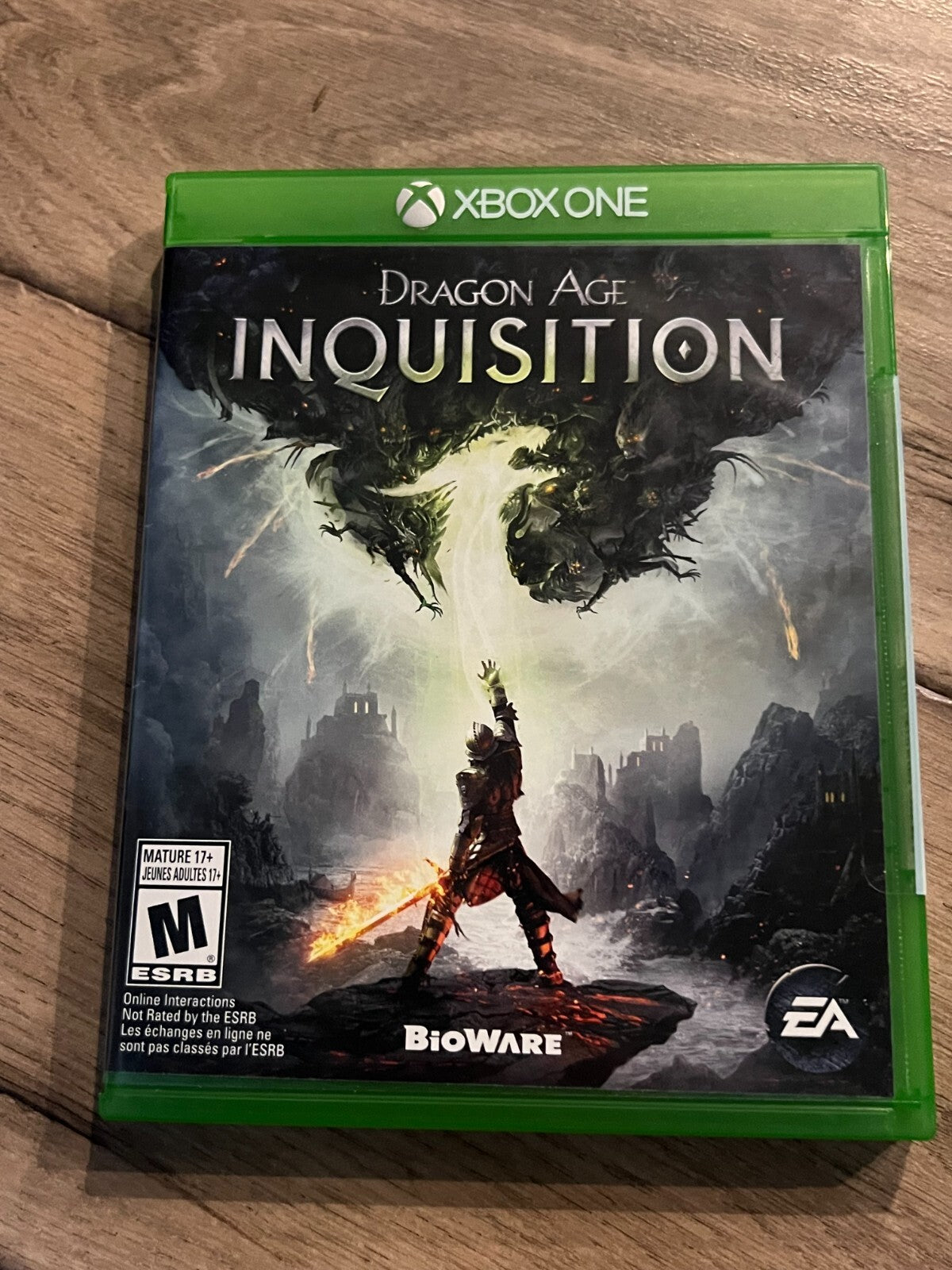Dragon Age: Inquisition (Microsoft Xbox One, 2014) NEW NO WRAP RATTLE IN CASE
