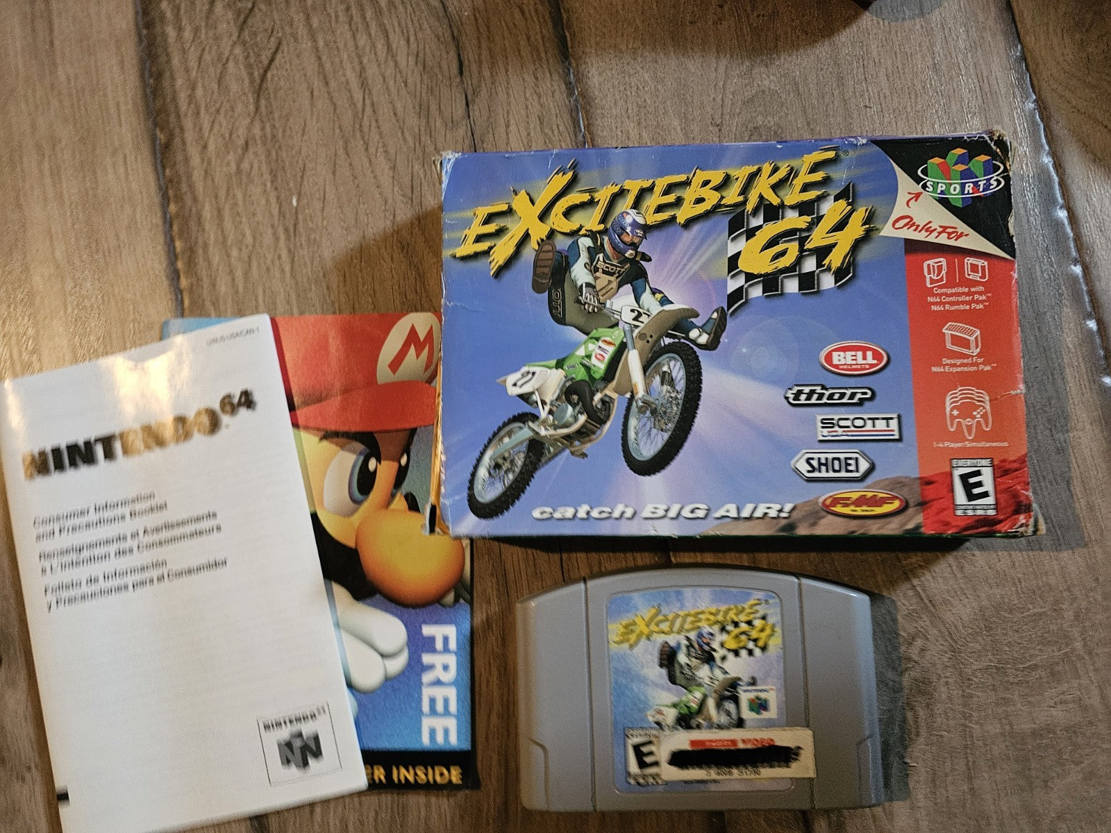 Excitebike 64 (Nintendo 64 N64, 2000) WITH BOX NO MANUAL