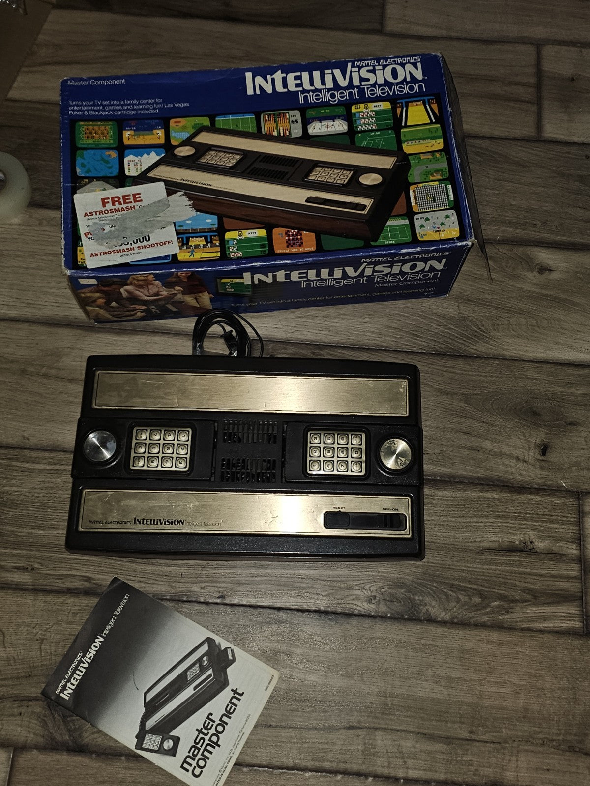 Mattel Intellivision Console Master Component In Box Used Vintage